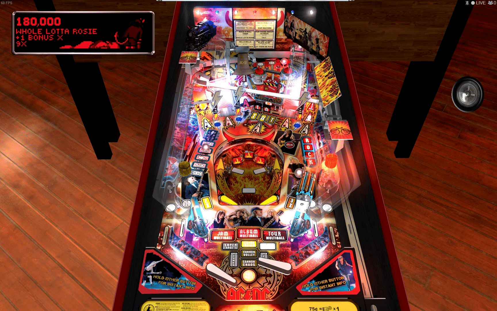 Stern Pinball Arcade: AC/DC screenshot