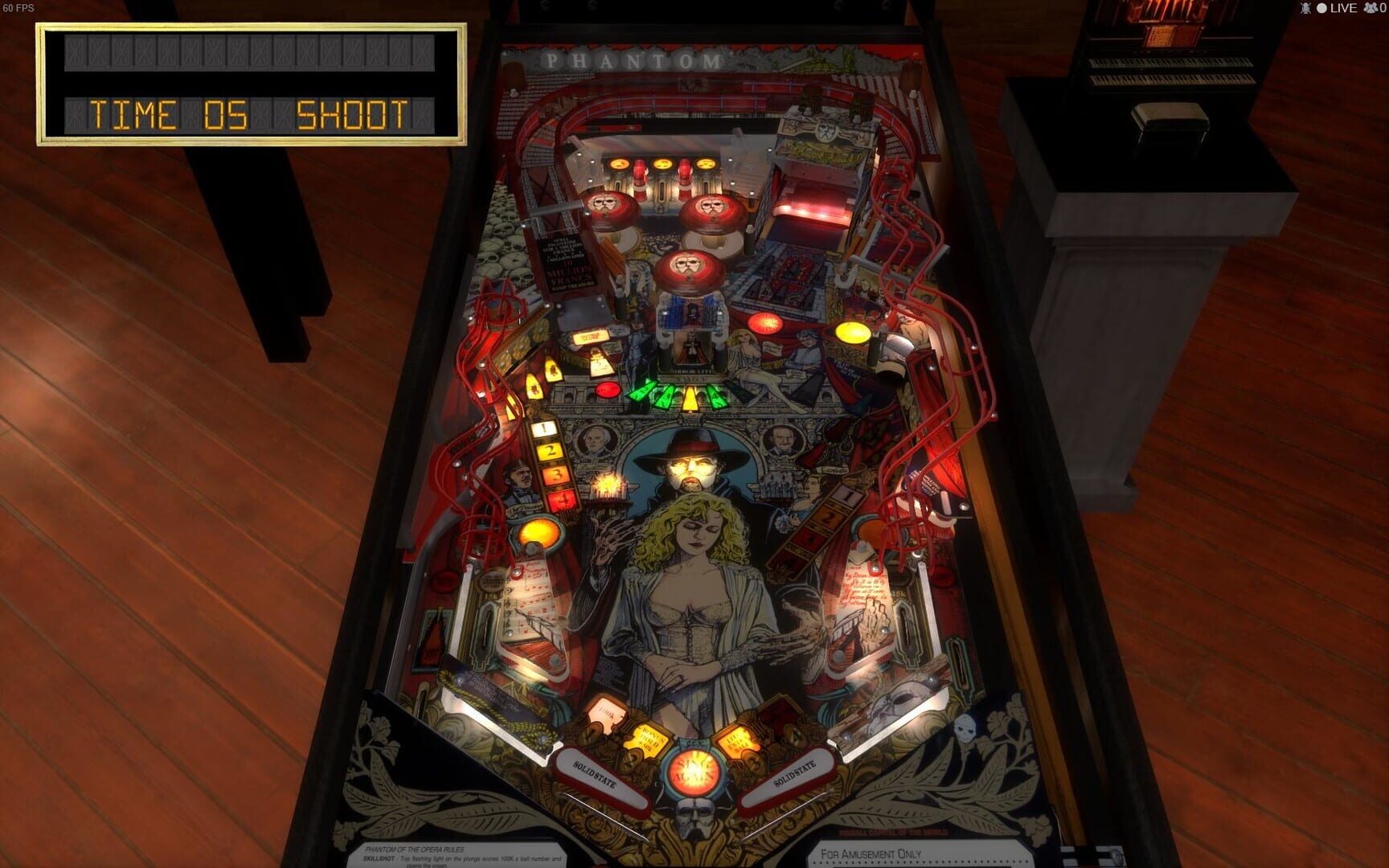 Captura de pantalla - Stern Pinball Arcade: Phantom of the Opera