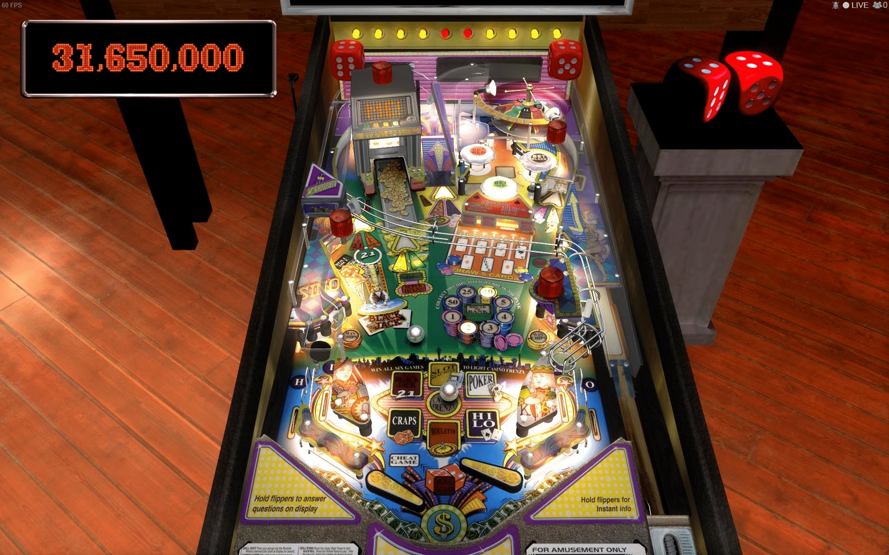 Stern Pinball Arcade: High Roller Casino screenshot