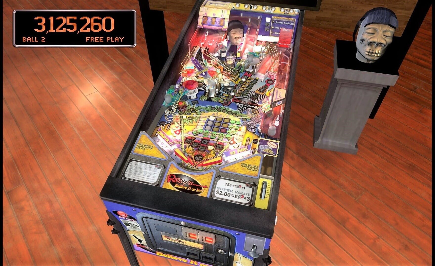 Captura de pantalla - Stern Pinball Arcade: Ripley's Believe It or Not!