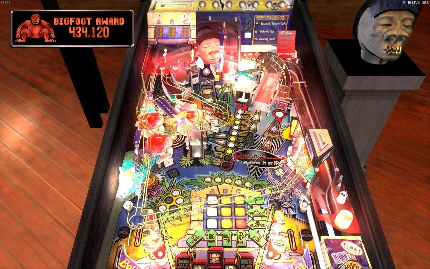 Captura de pantalla - Stern Pinball Arcade: Ripley's Believe It or Not!