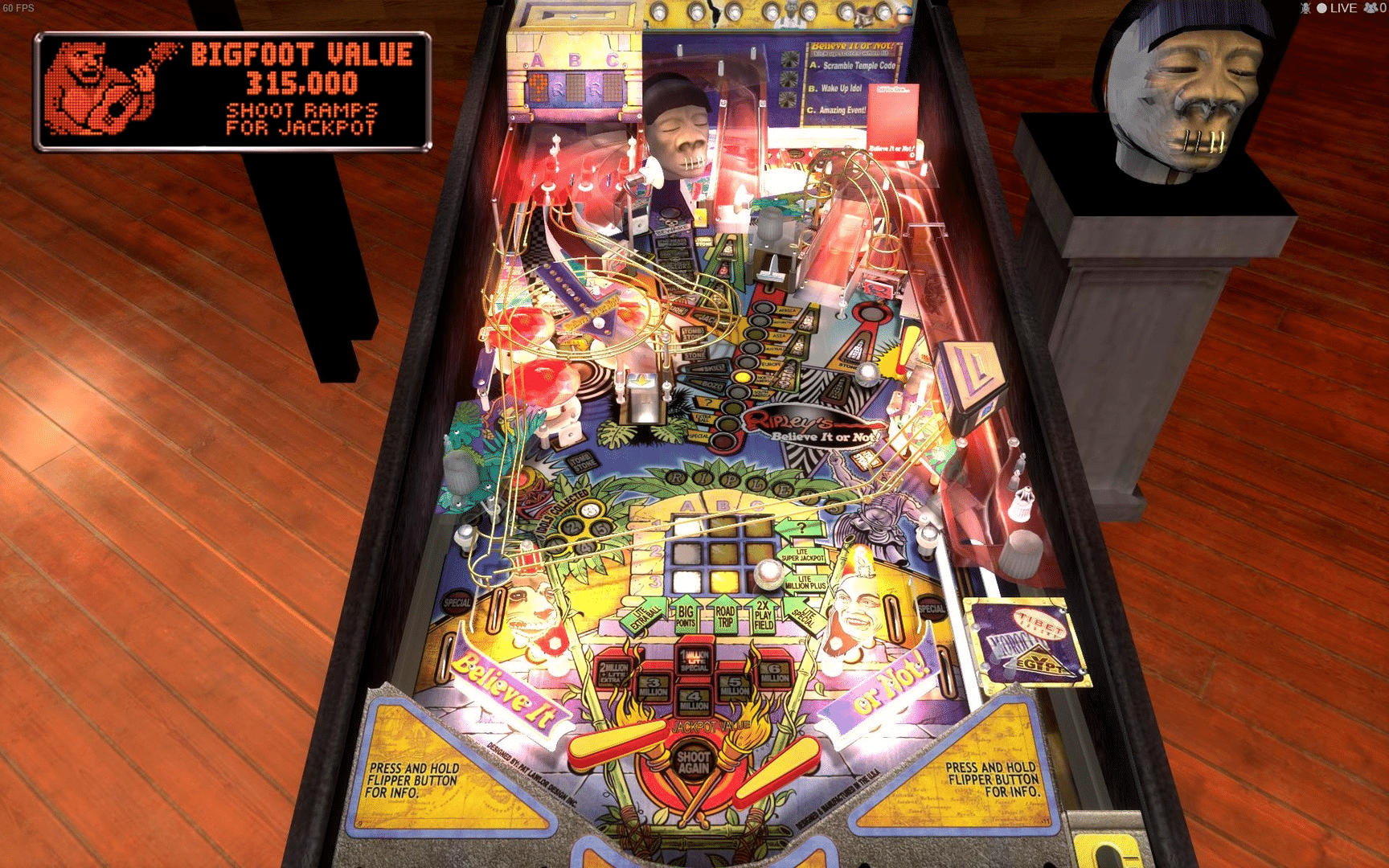 Stern Pinball Arcade: Ripley's Believe It or Not! screenshot