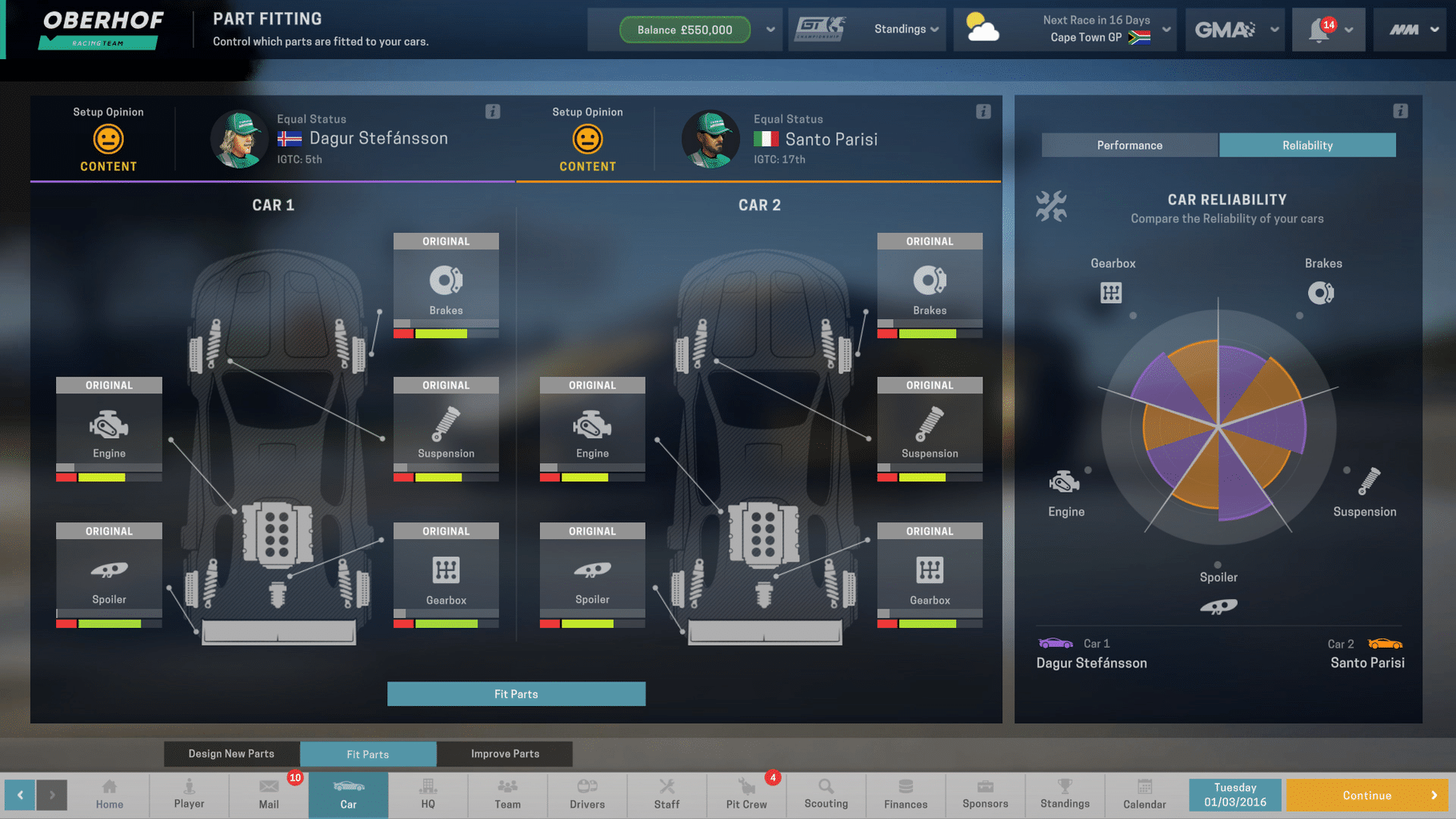 Motorsport Manager - GT Series screenshot