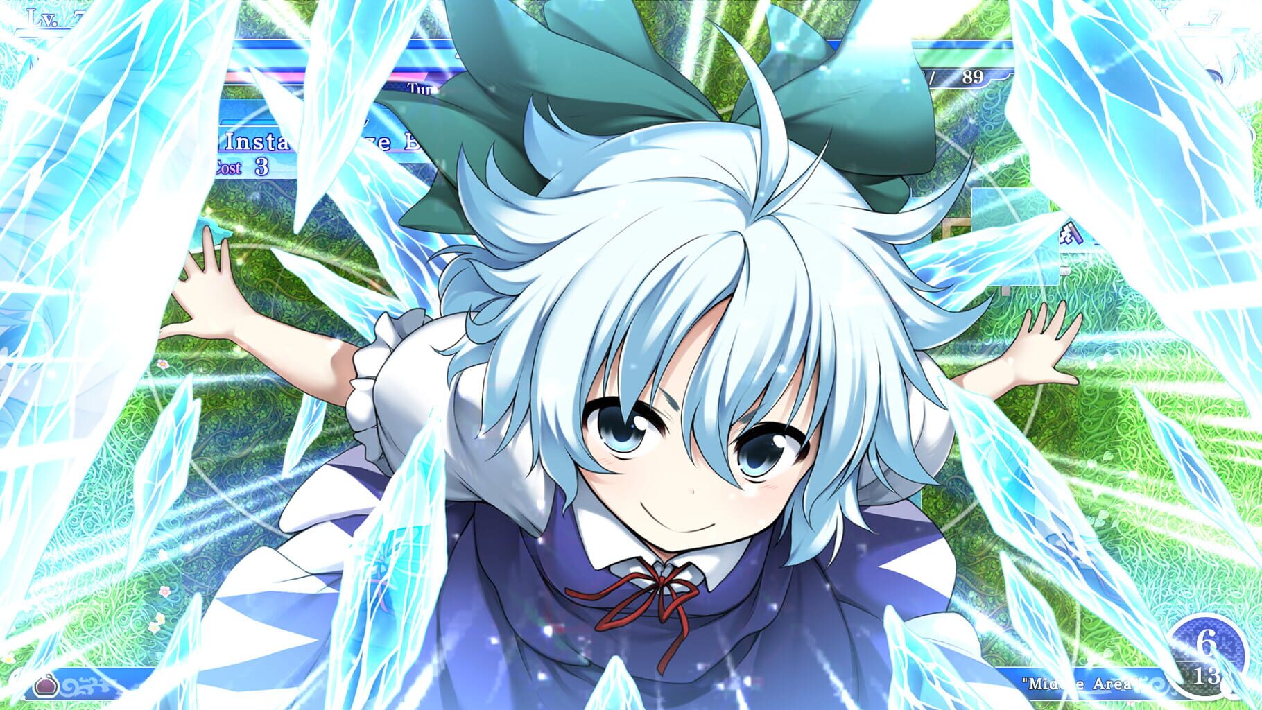 Touhou Genso Wanderer Reloaded: Cirno screenshot