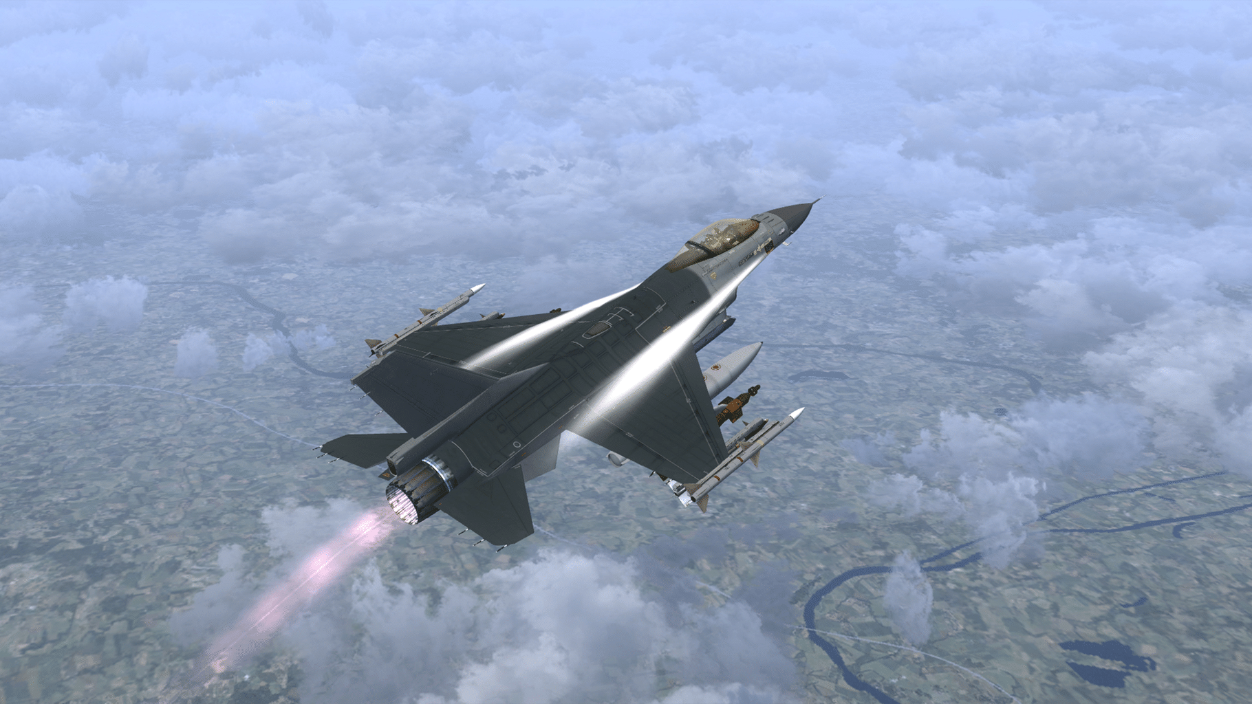 Microsoft Flight Simulator X: Steam Edition - F-16 Fighting Falcon screenshot