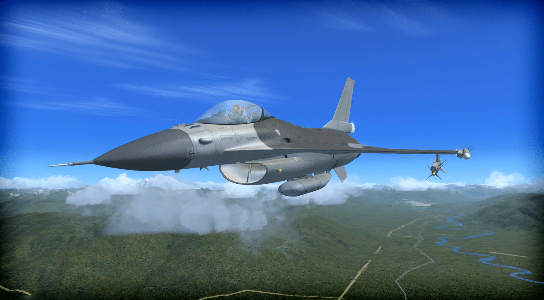 Microsoft Flight Simulator X: Steam Edition - F-16 Fighting Falcon screenshot