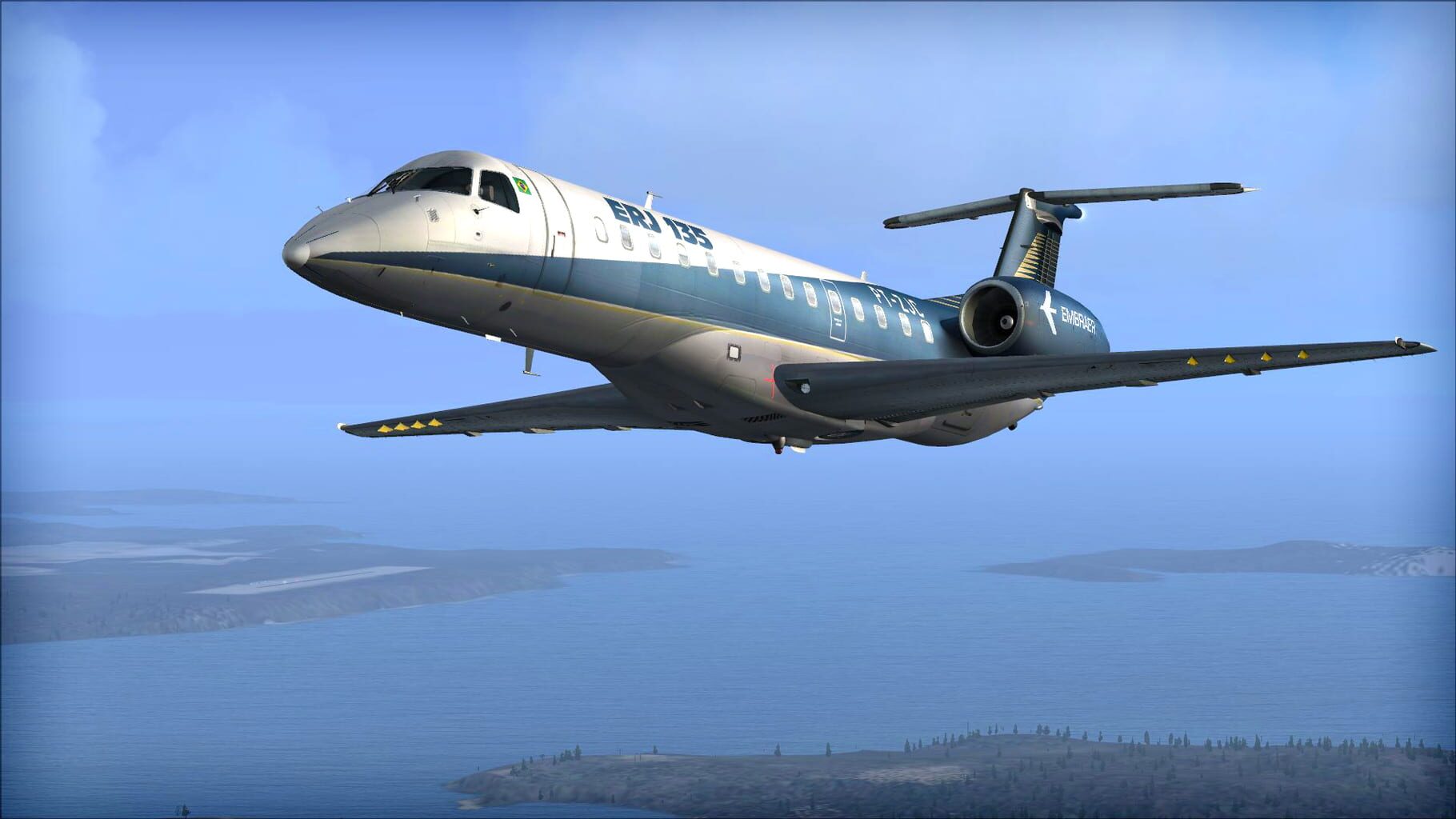 Microsoft Flight Simulator X: Steam Edition - Embraer ERJ 135LR & 145XR