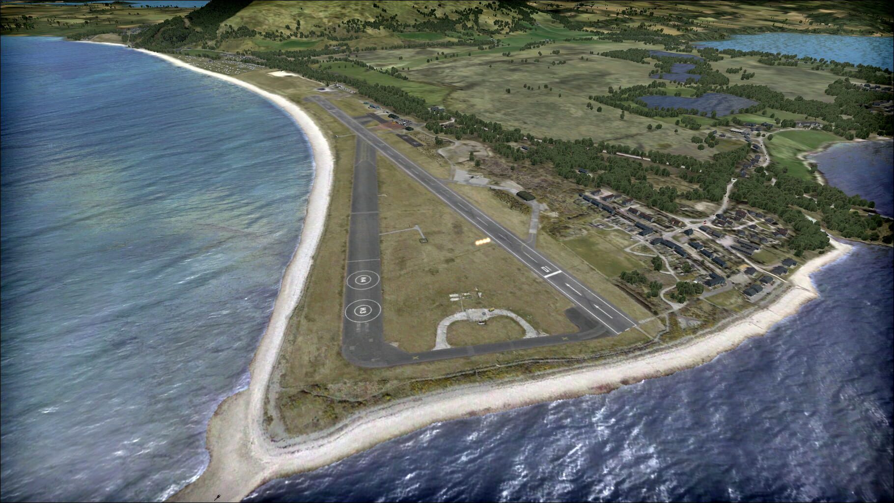 Microsoft Flight Simulator X: Steam Edition - Oban Airport (EGEO)