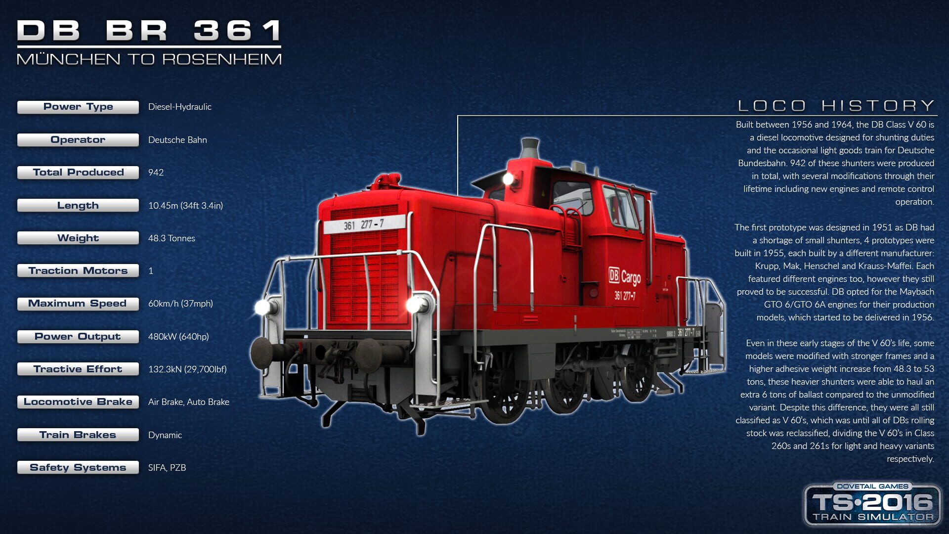 Train Simulator: DB BR 361 Loco Add-On