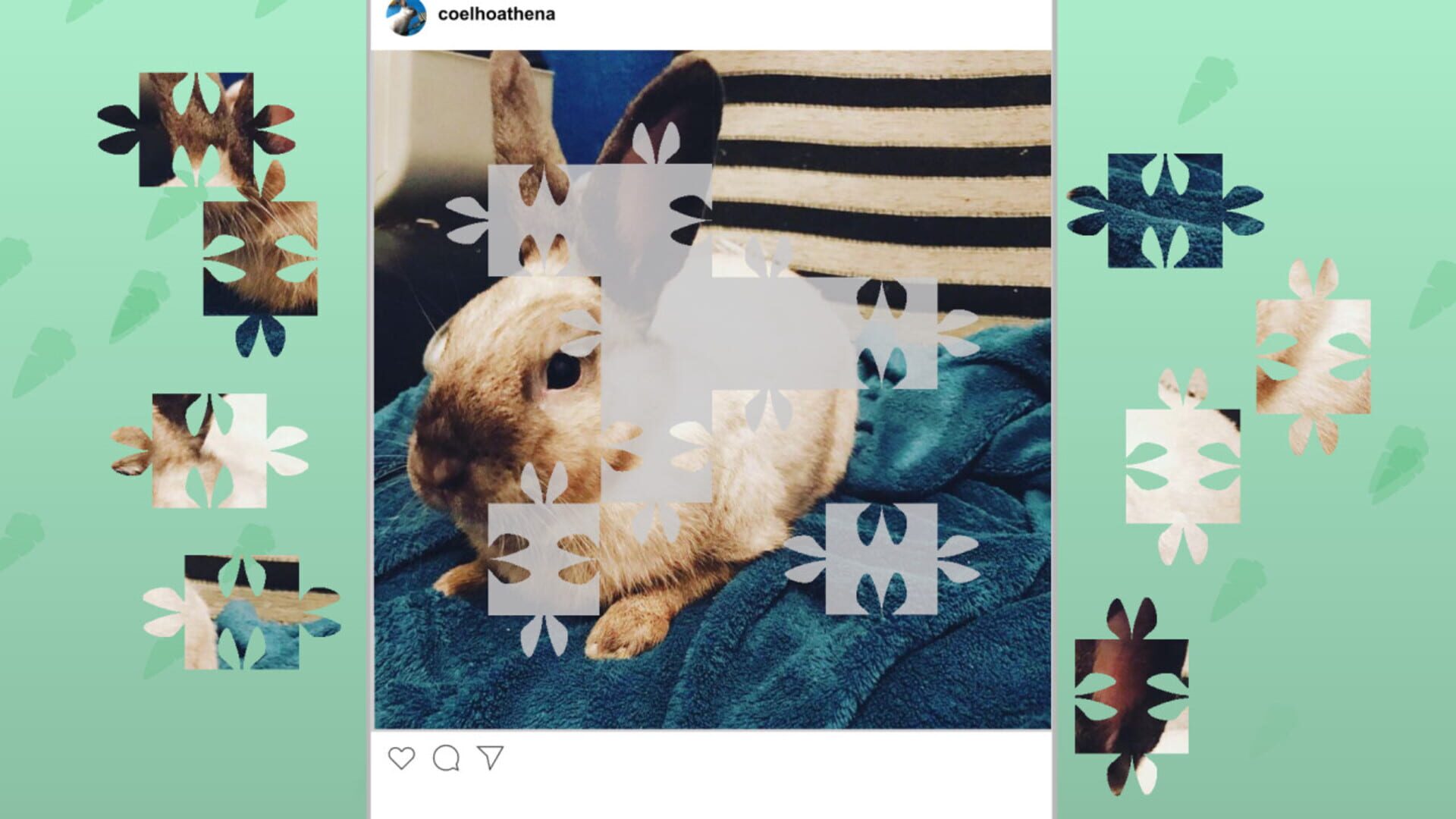 Athena, the rabbit: Jigsaw Puzzle - Screenshot