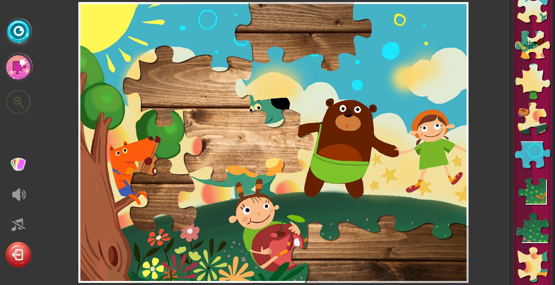 Children's Jigsaw Puzzles: Magic Kindergarten - Screenshot