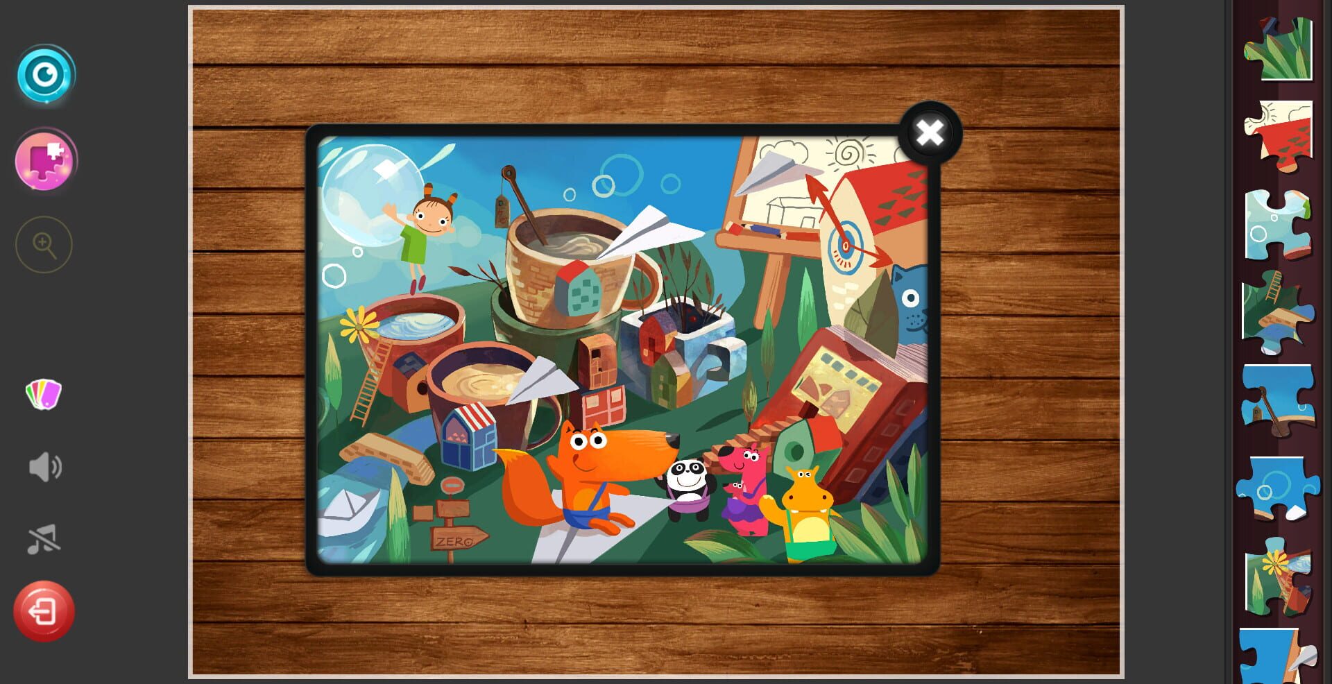 Children's Jigsaw Puzzles: Magic Kindergarten - Screenshot