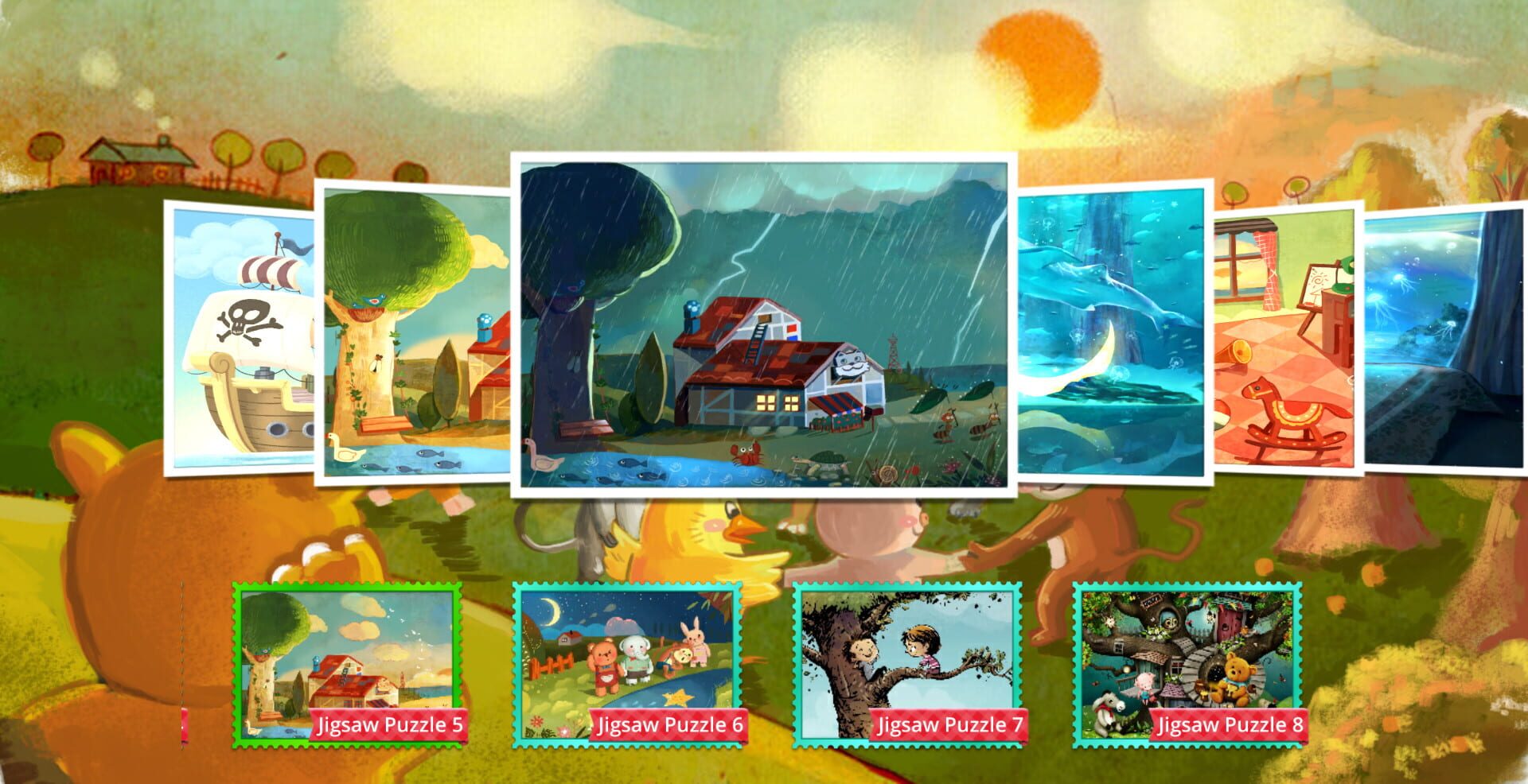 Children's Jigsaw Puzzles: Magic Kindergarten - Screenshot