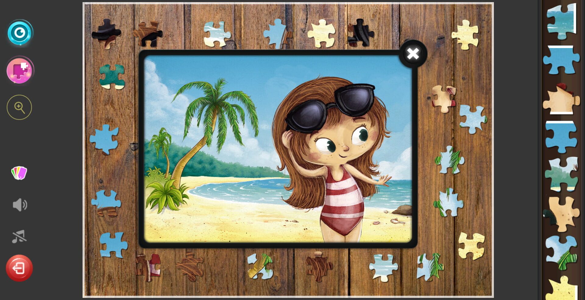 Children's Jigsaw Puzzles: Magic Kindergarten - Screenshot