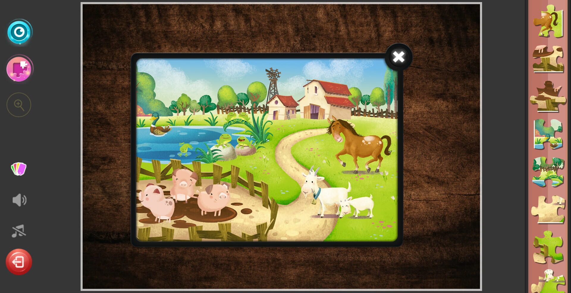 Children's Jigsaw Puzzles: Magic Kindergarten - Screenshot