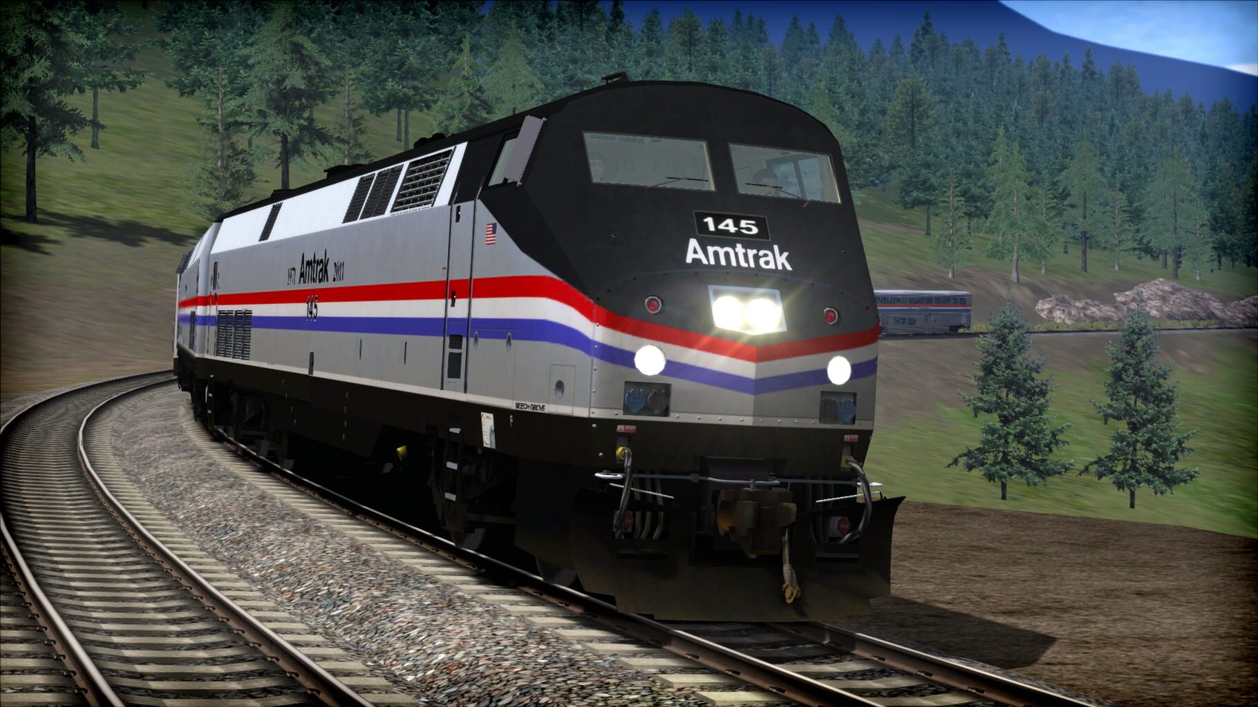 Captura de pantalla - Train Simulator 2021: Amtrak P42 DC 'Empire Builder' Loco