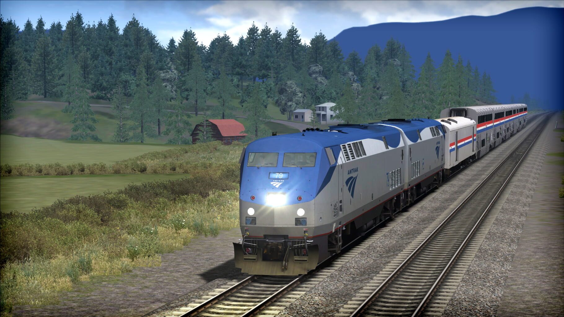 Captura de pantalla - Train Simulator 2021: Amtrak P42 DC 'Empire Builder' Loco