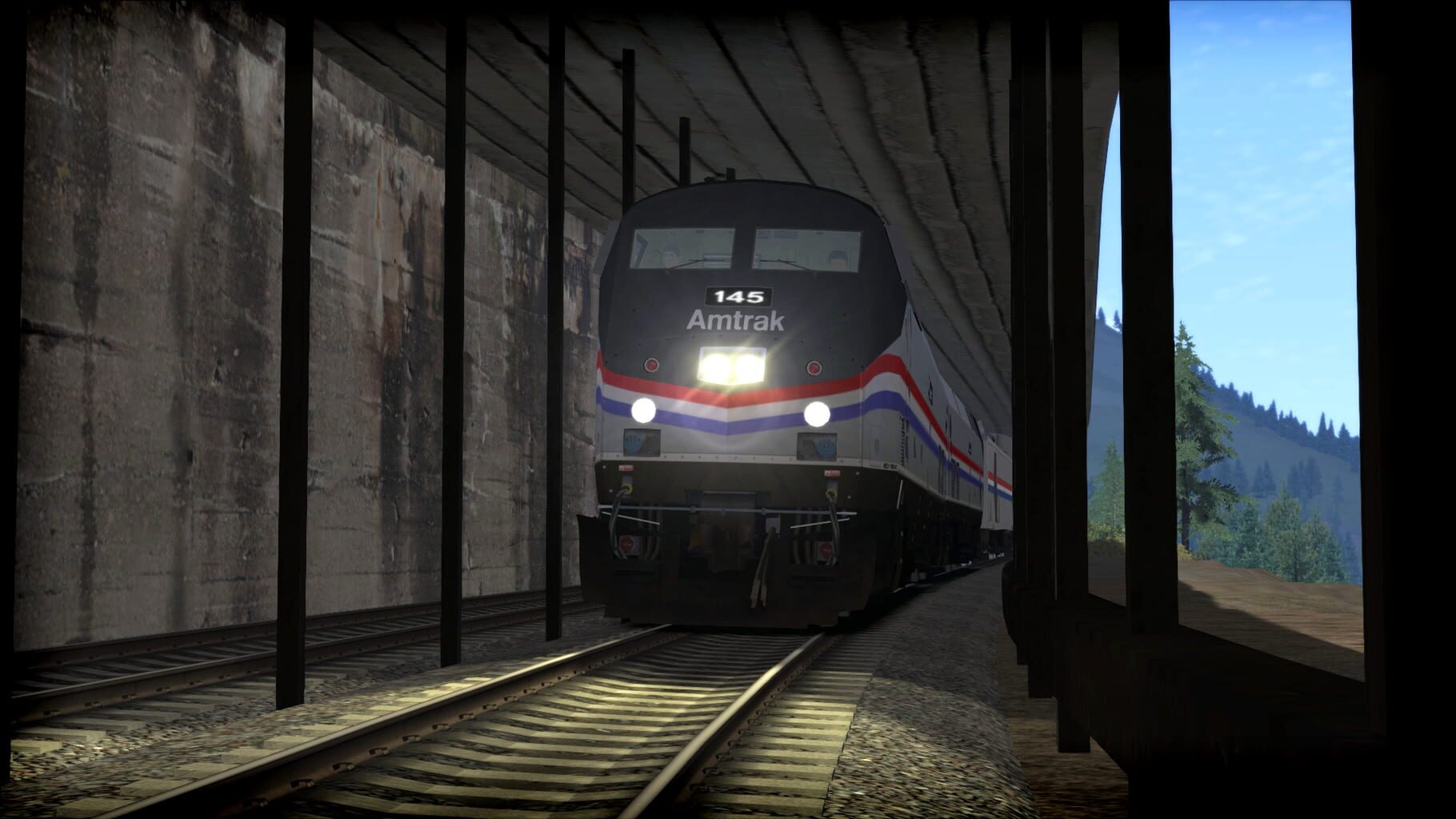 Captura de pantalla - Train Simulator 2021: Amtrak P42 DC 'Empire Builder' Loco