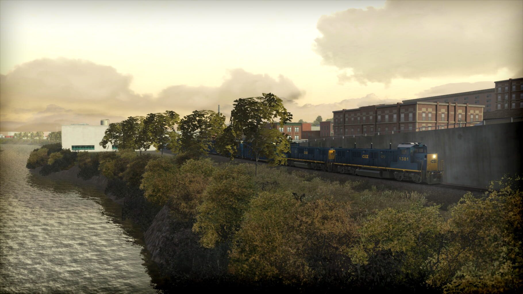 Captura de pantalla - Train Simulator 2021: CSX NRE 3GS-21B 'Genset' Loco