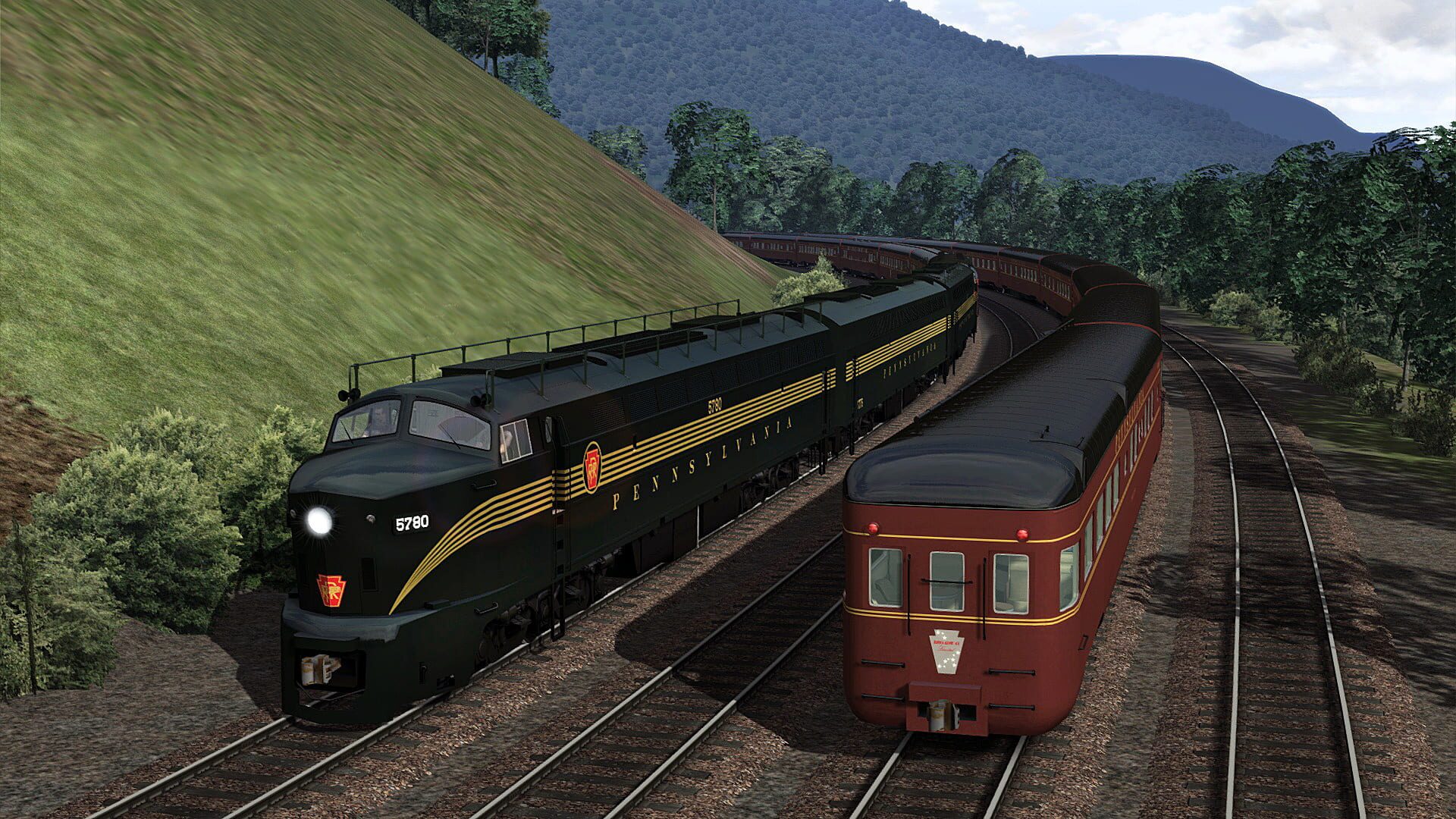 Train Simulator 2021: PRR DR6-4-2000 & Broadway Limited Loco