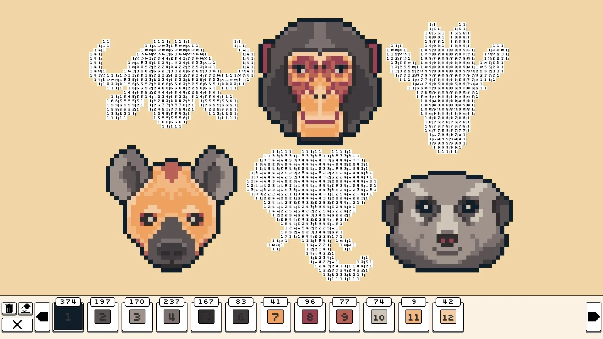 Coloring Pixels: Safari Pack