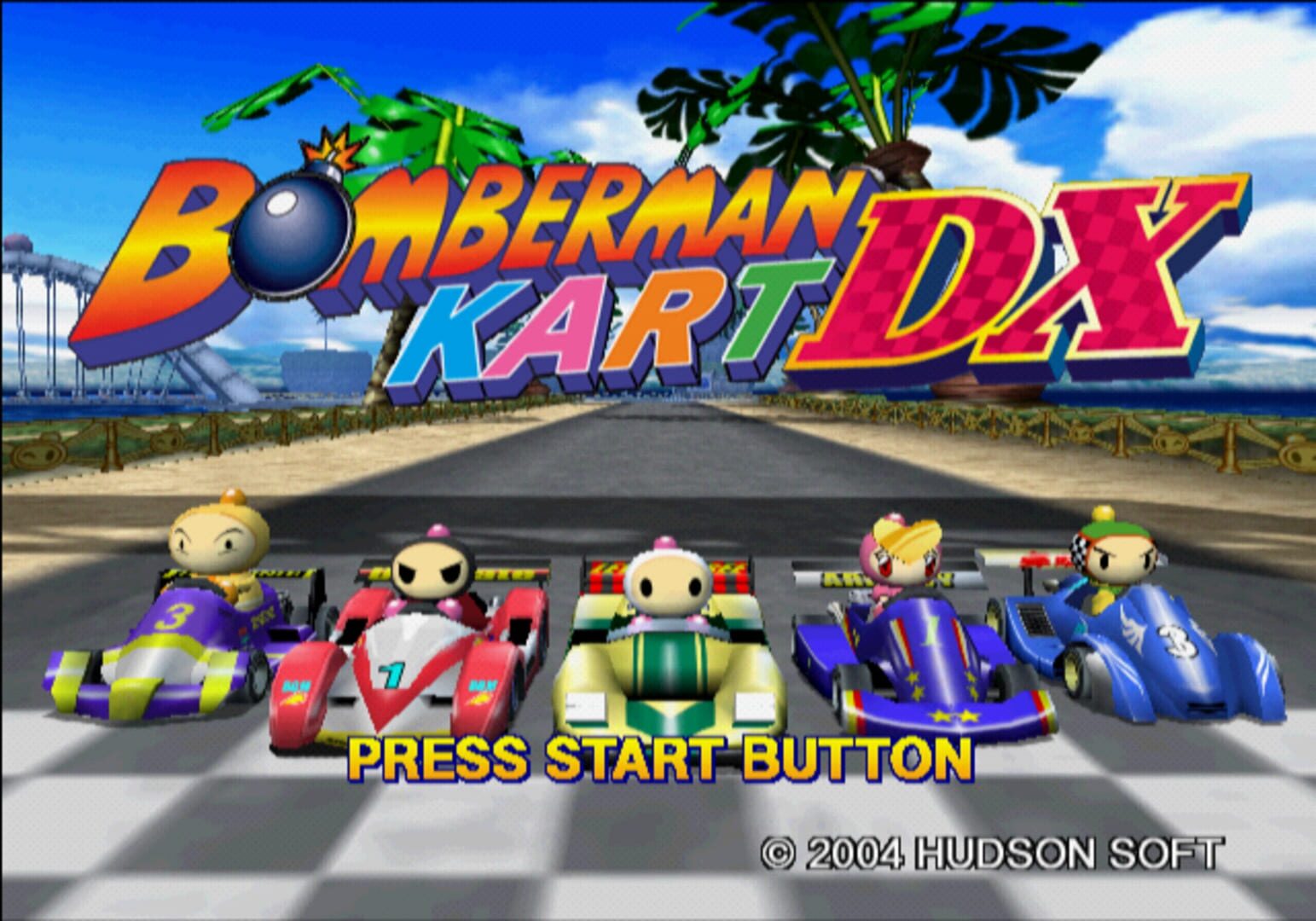 Captura de pantalla - Bomberman Kart DX