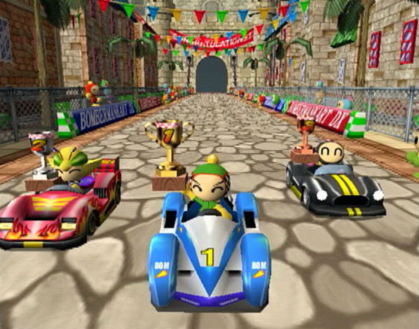Captura de pantalla - Bomberman Kart DX