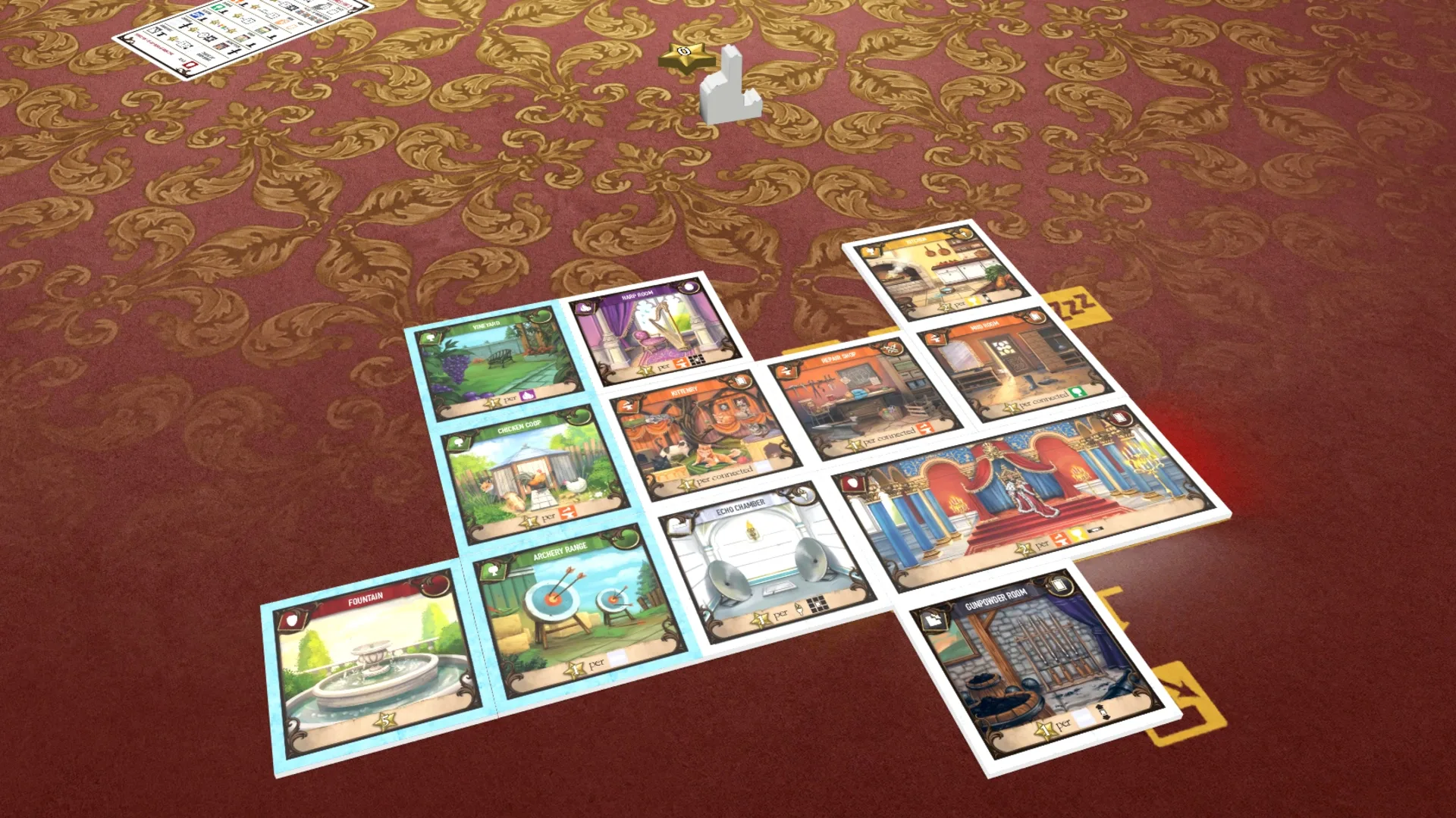 Tabletopia: Between Two Castles of Mad King Ludwig