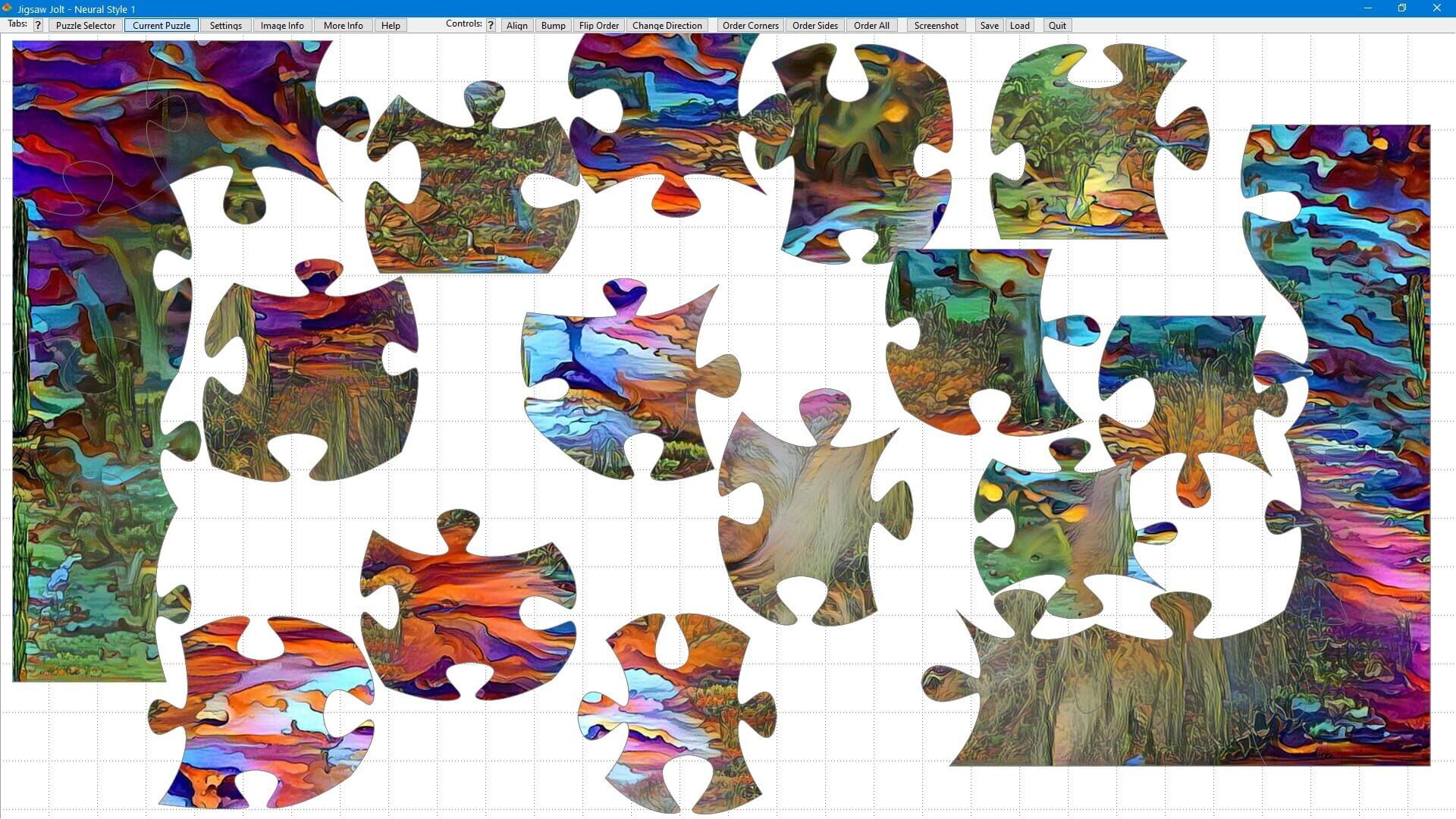 Jigsaw Jolt: Neural Style 1 - Screenshot