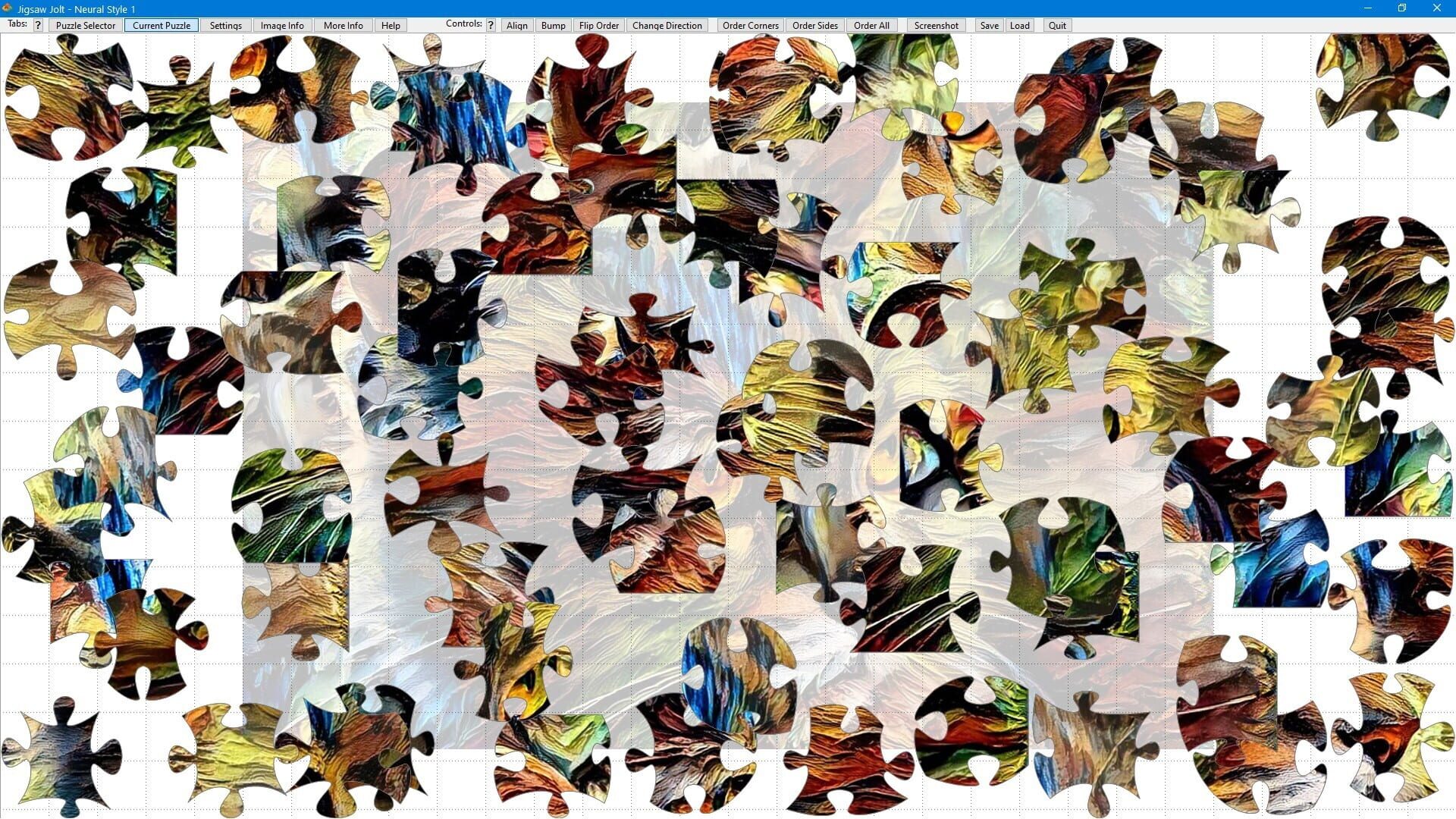 Jigsaw Jolt: Neural Style 1 - Screenshot
