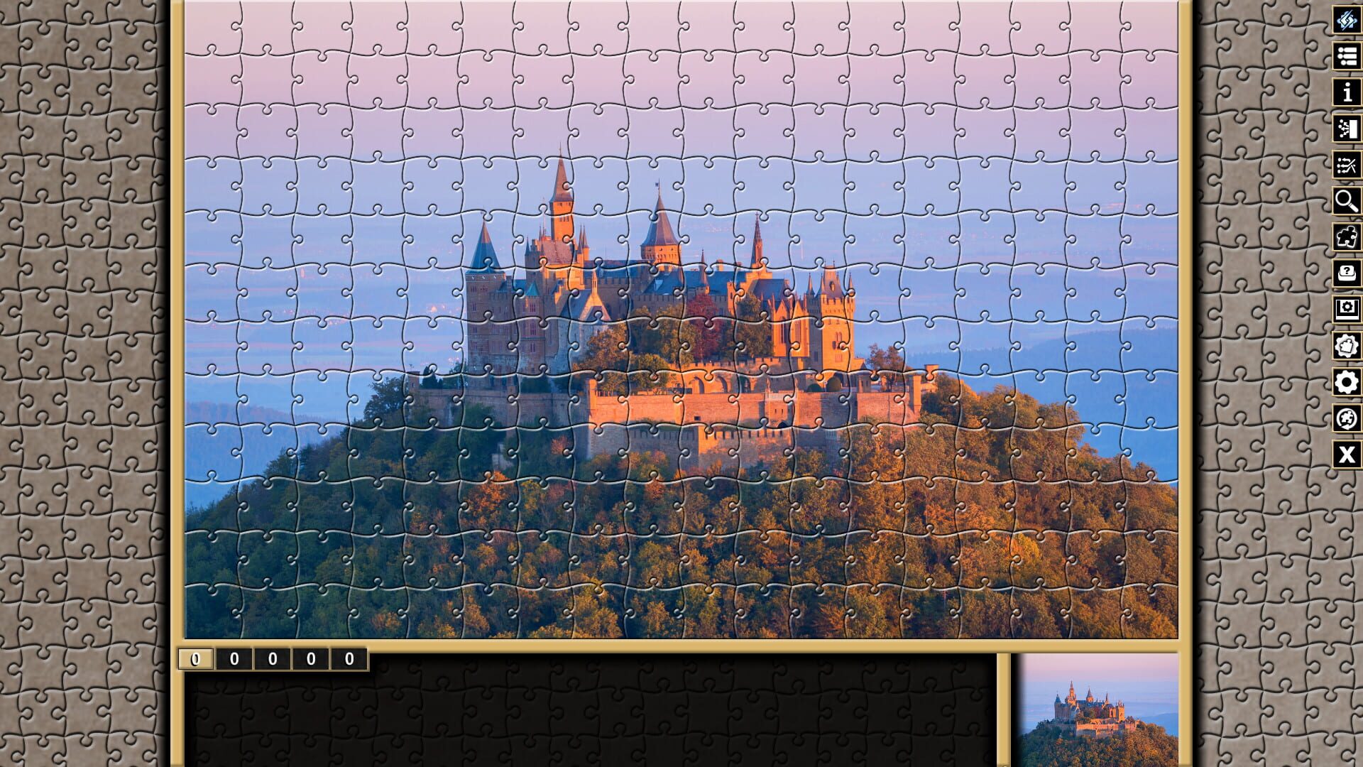 Pixel Puzzles Traditional Jigsaws: Pack - German Castles - Screenshot