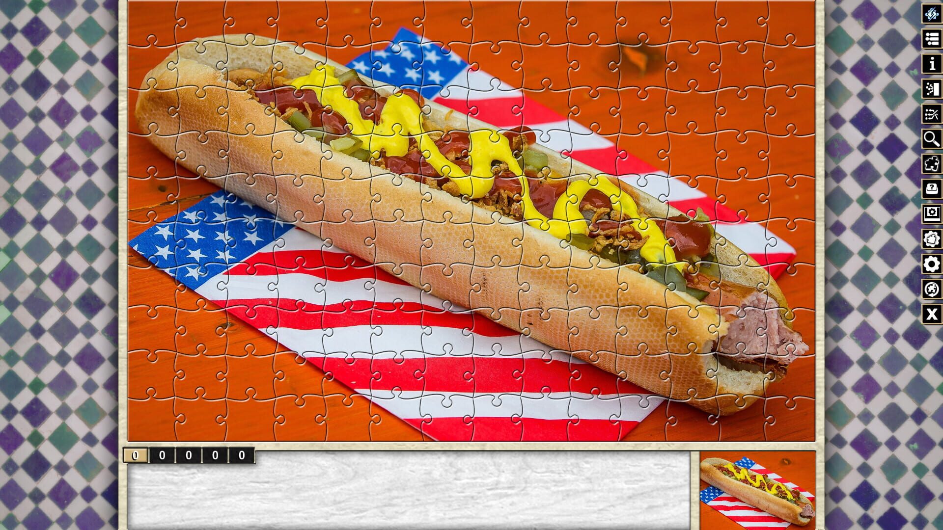 Pixel Puzzles Traditional Jigsaws: Pack - Fast Food - Screenshot