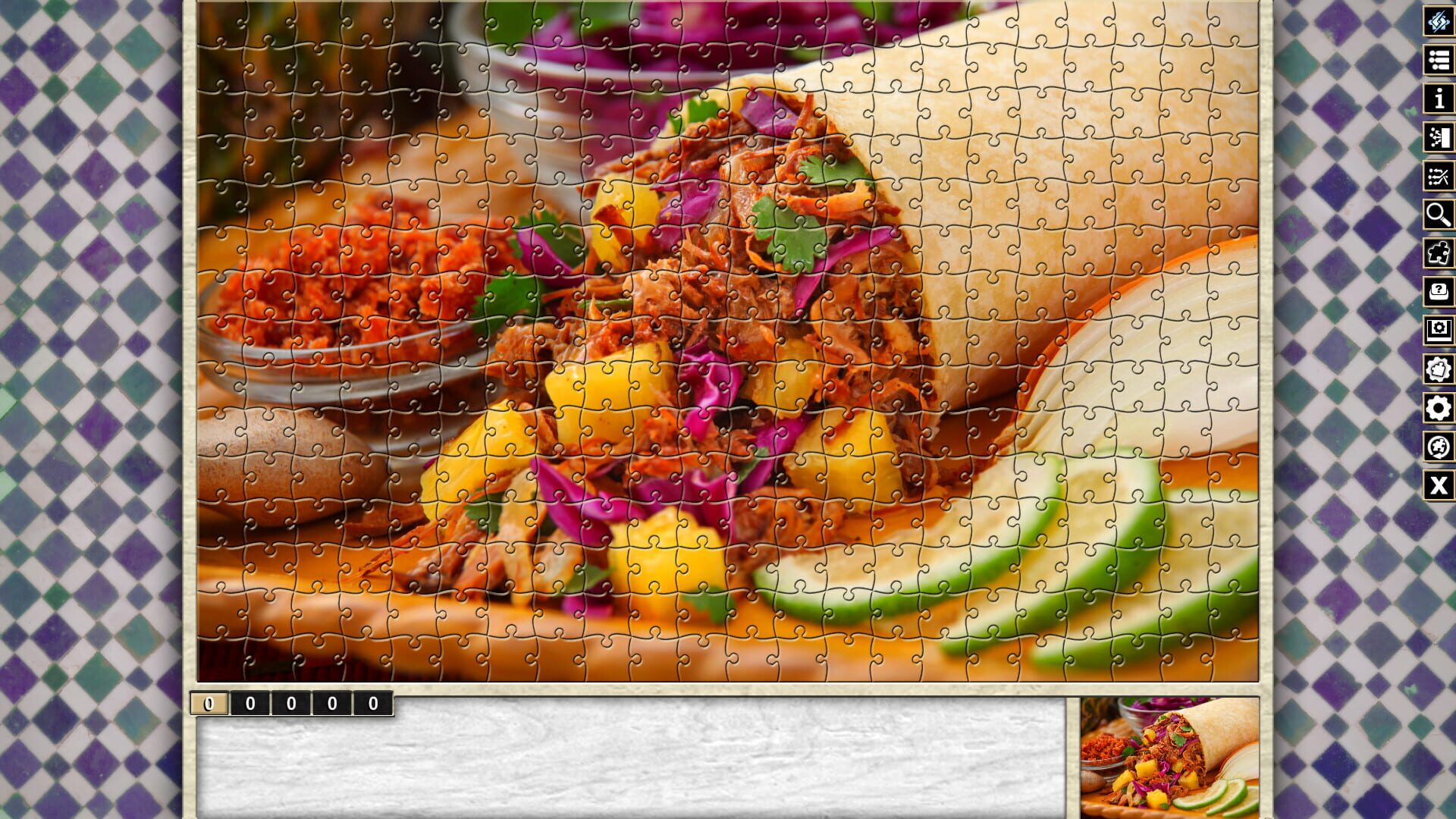 Pixel Puzzles Traditional Jigsaws: Pack - Fast Food - Screenshot