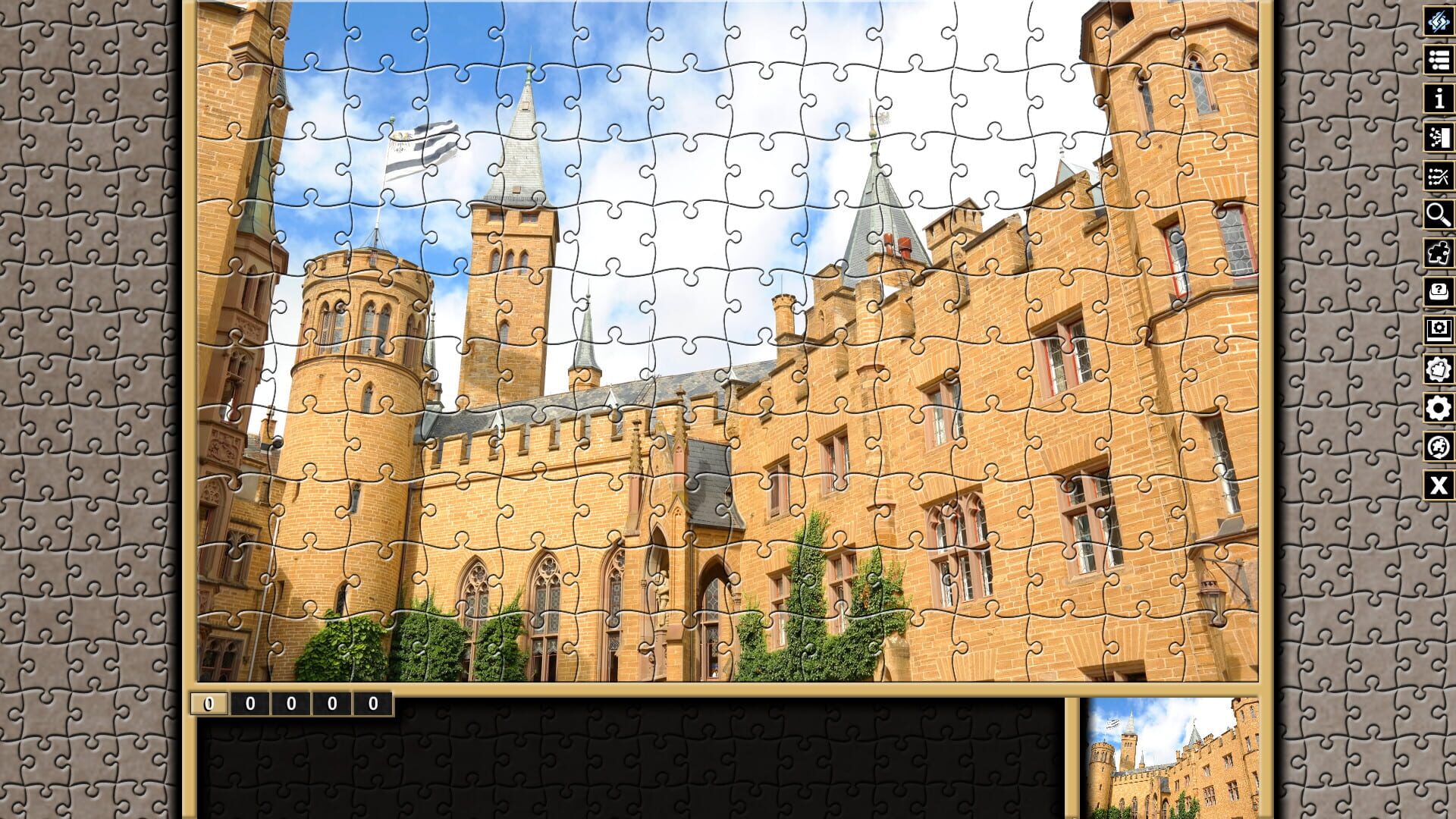 Pixel Puzzles Traditional Jigsaws: Pack - German Castles - Screenshot