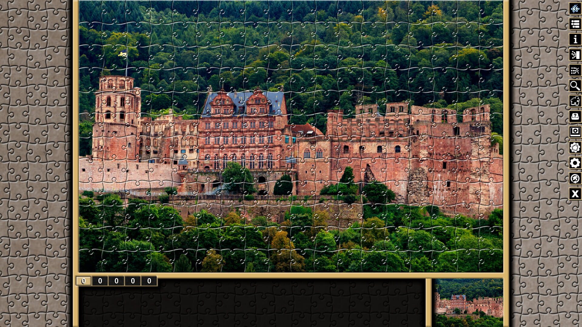 Pixel Puzzles Traditional Jigsaws: Pack - German Castles - Screenshot