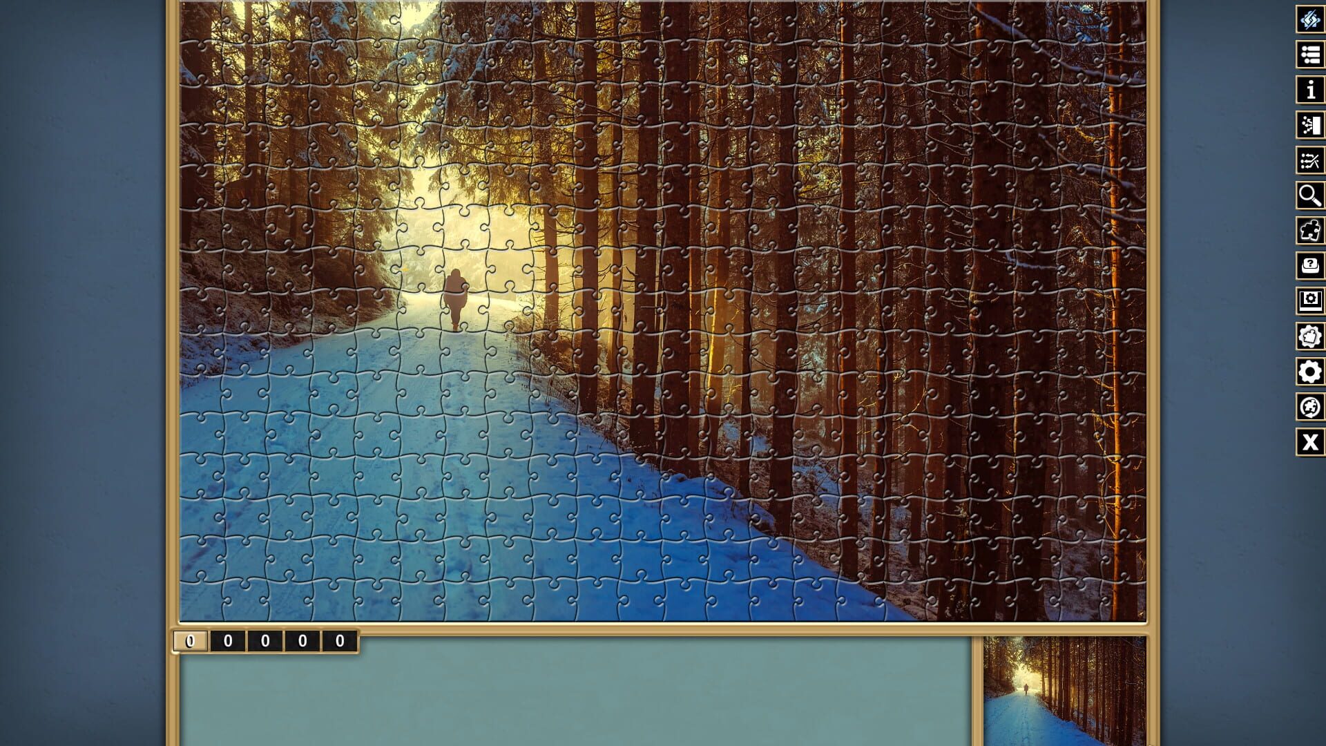 Pixel Puzzles Traditional Jigsaws: Pack - Winter - Screenshot