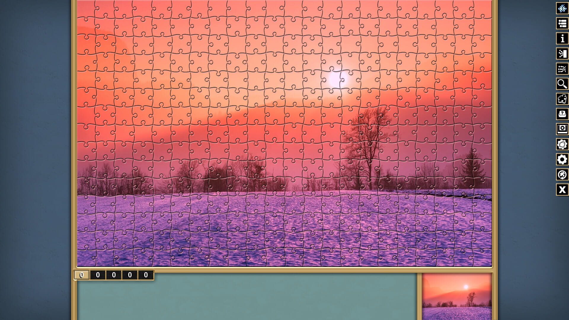 Pixel Puzzles Traditional Jigsaws: Pack - Winter - Screenshot