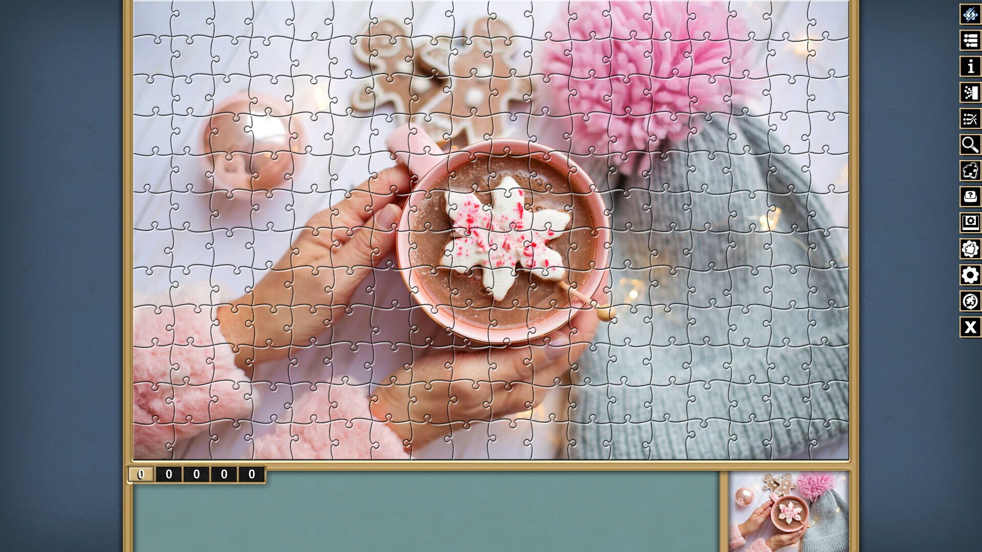 Pixel Puzzles Traditional Jigsaws: Pack - Winter - Screenshot