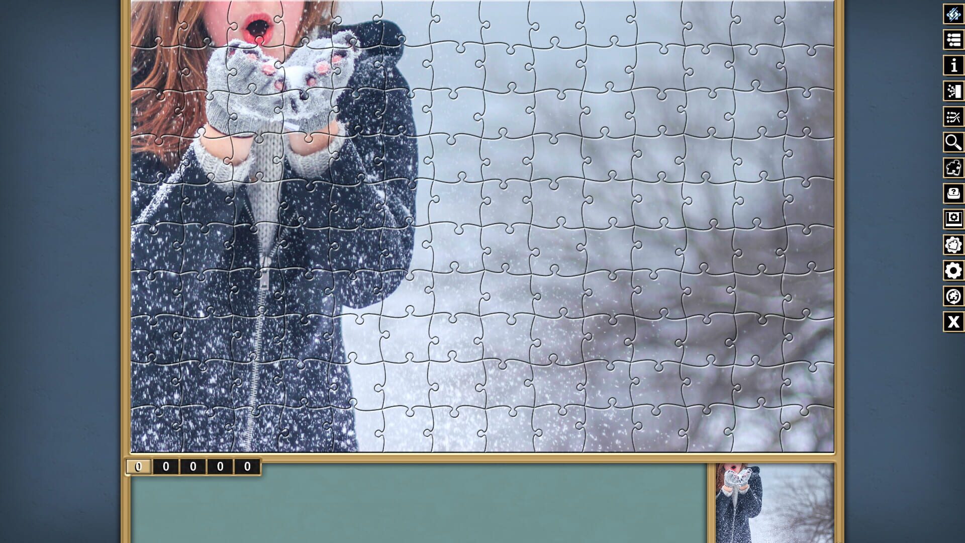 Pixel Puzzles Traditional Jigsaws: Pack - Winter - Screenshot