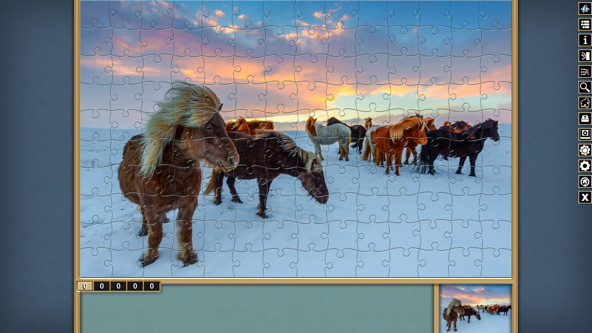 Pixel Puzzles Traditional Jigsaws: Pack - Winter - Screenshot