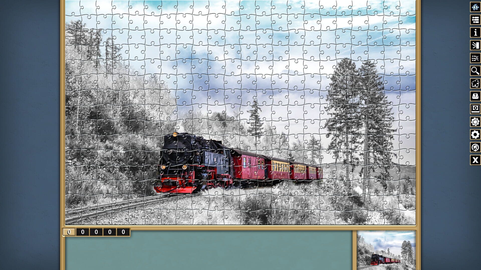 Pixel Puzzles Traditional Jigsaws: Pack - Winter - Screenshot