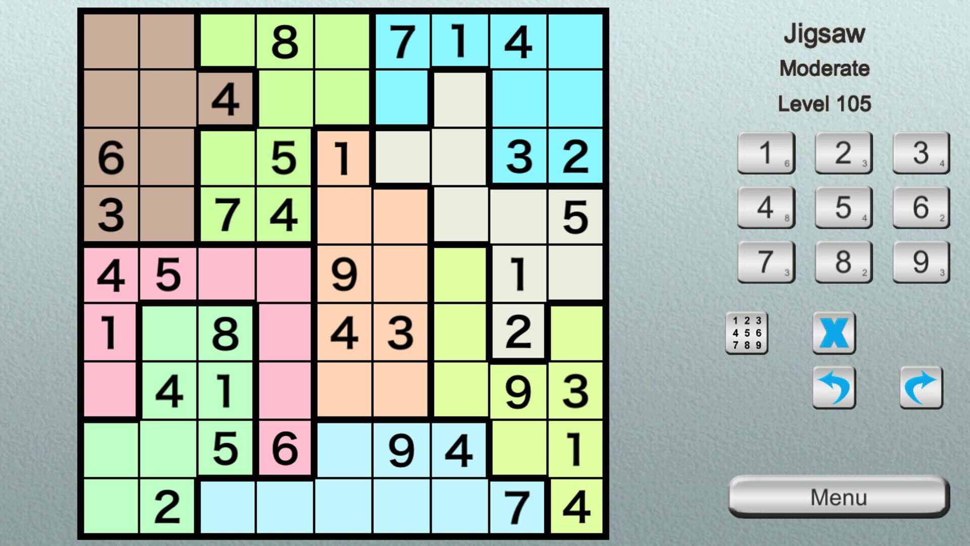 Ultimate Sudoku Collection: Basic Jigsaw Pack - Screenshot
