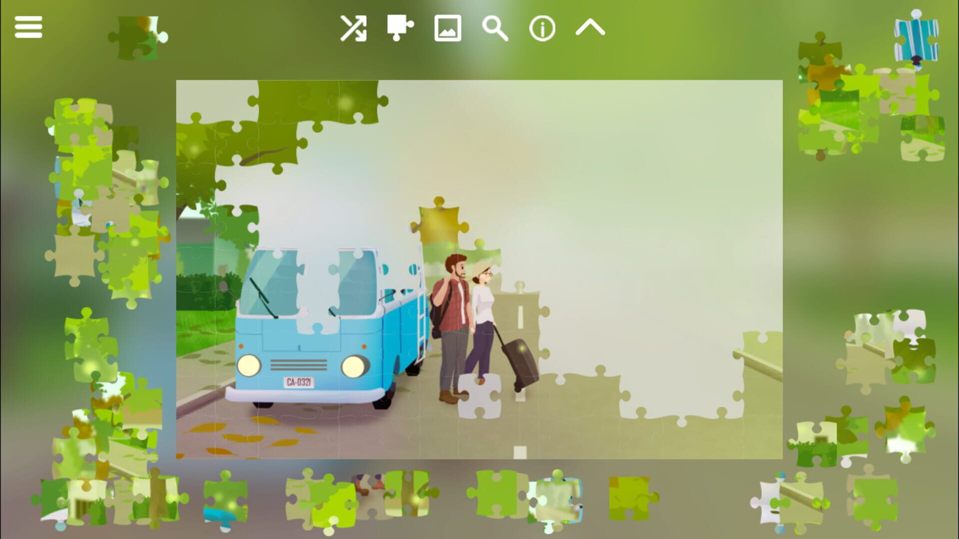 Kombi Travels: Jigsaw Landscapes - Screenshot