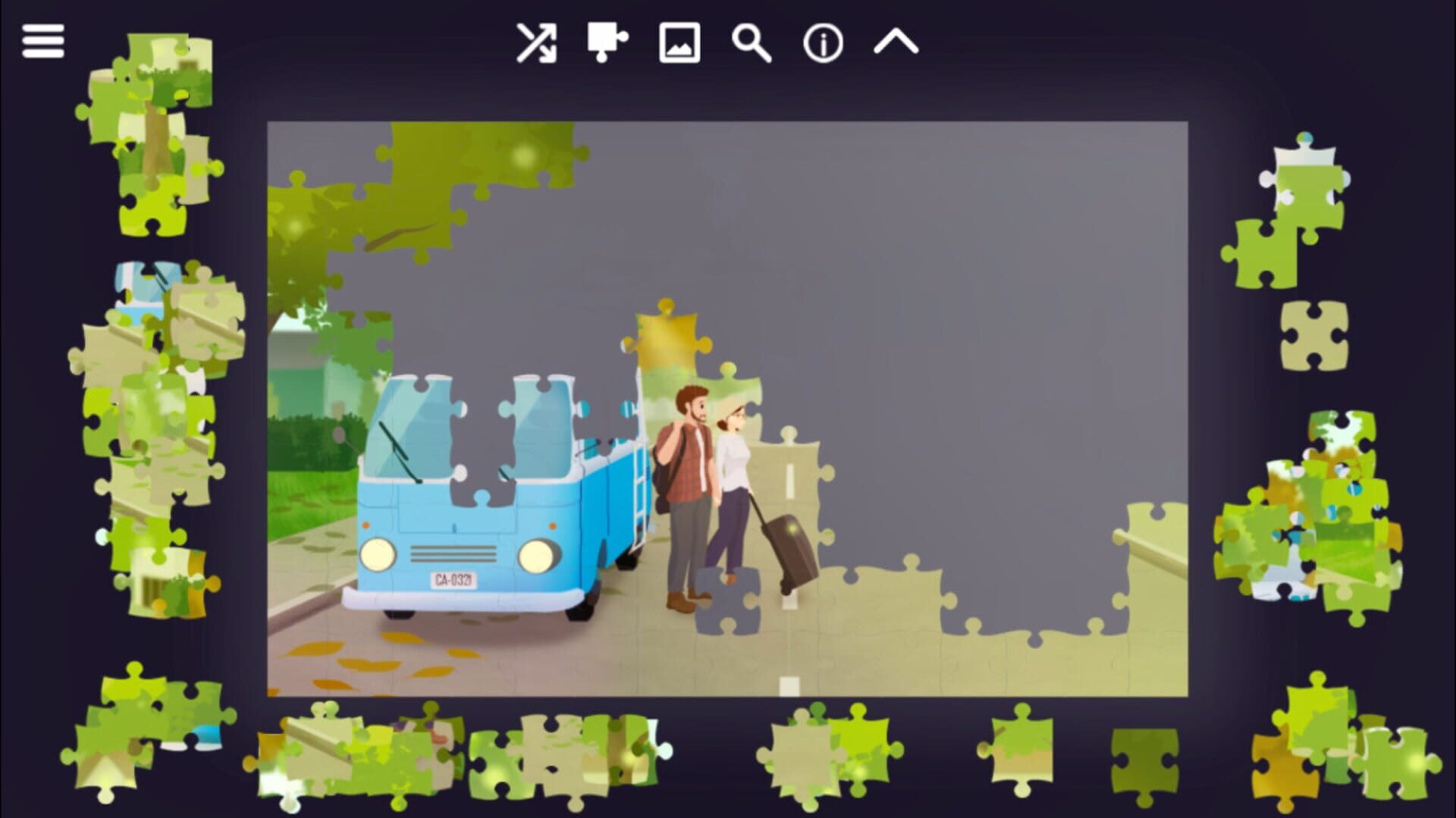 Kombi Travels: Jigsaw Landscapes - Screenshot