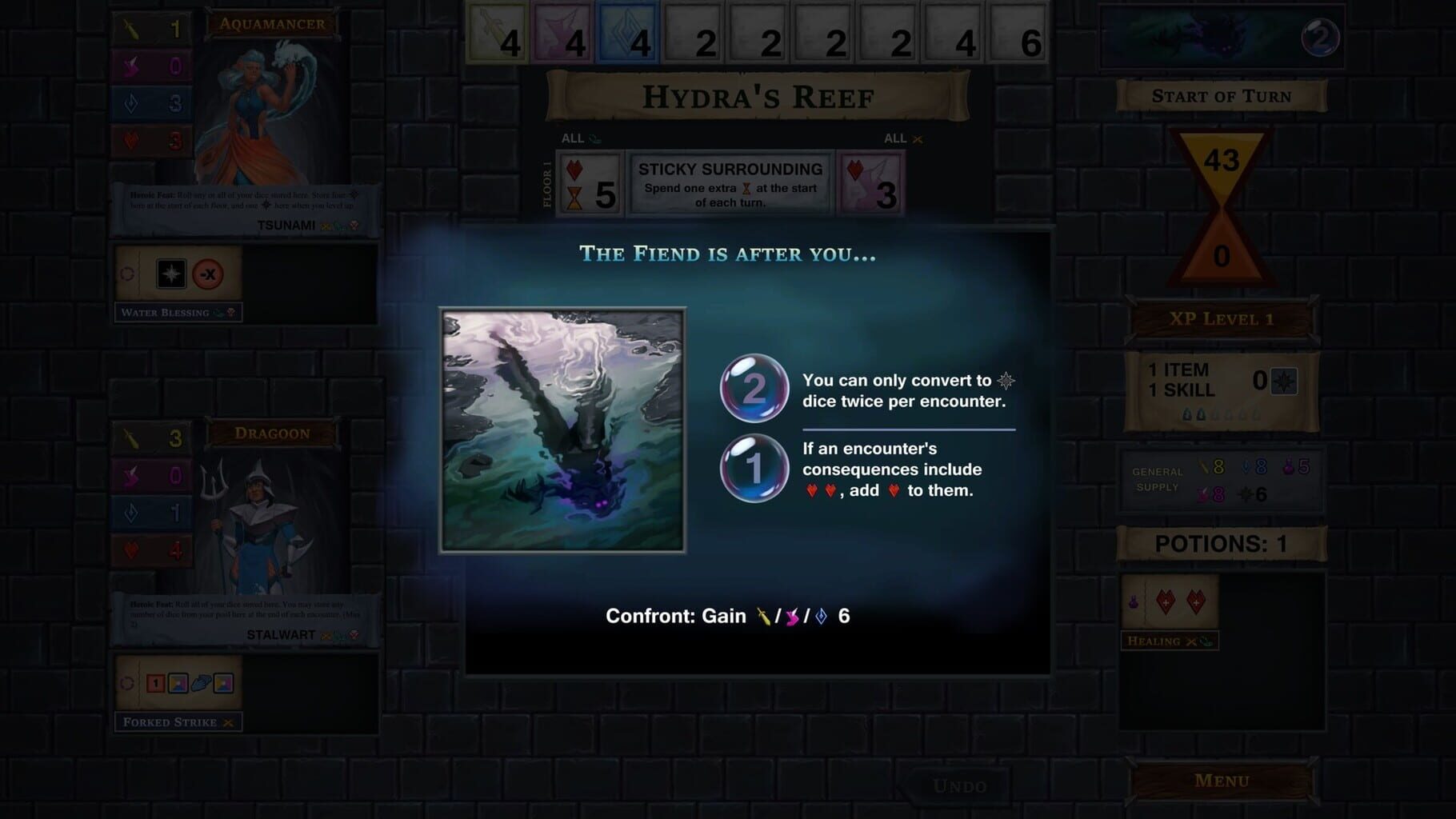 One Deck Dungeon: Abyssal Depths screenshot