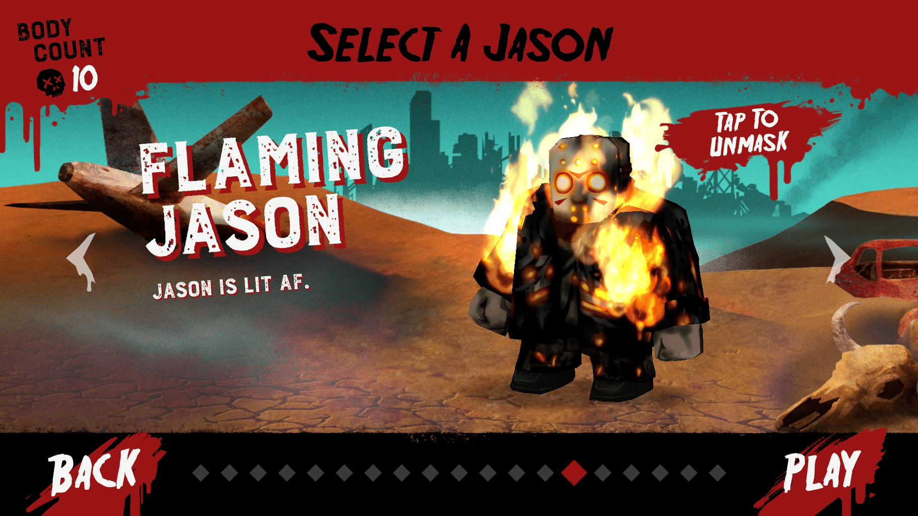 Friday the 13th: Killer Puzzle - Flaming Jason screenshot