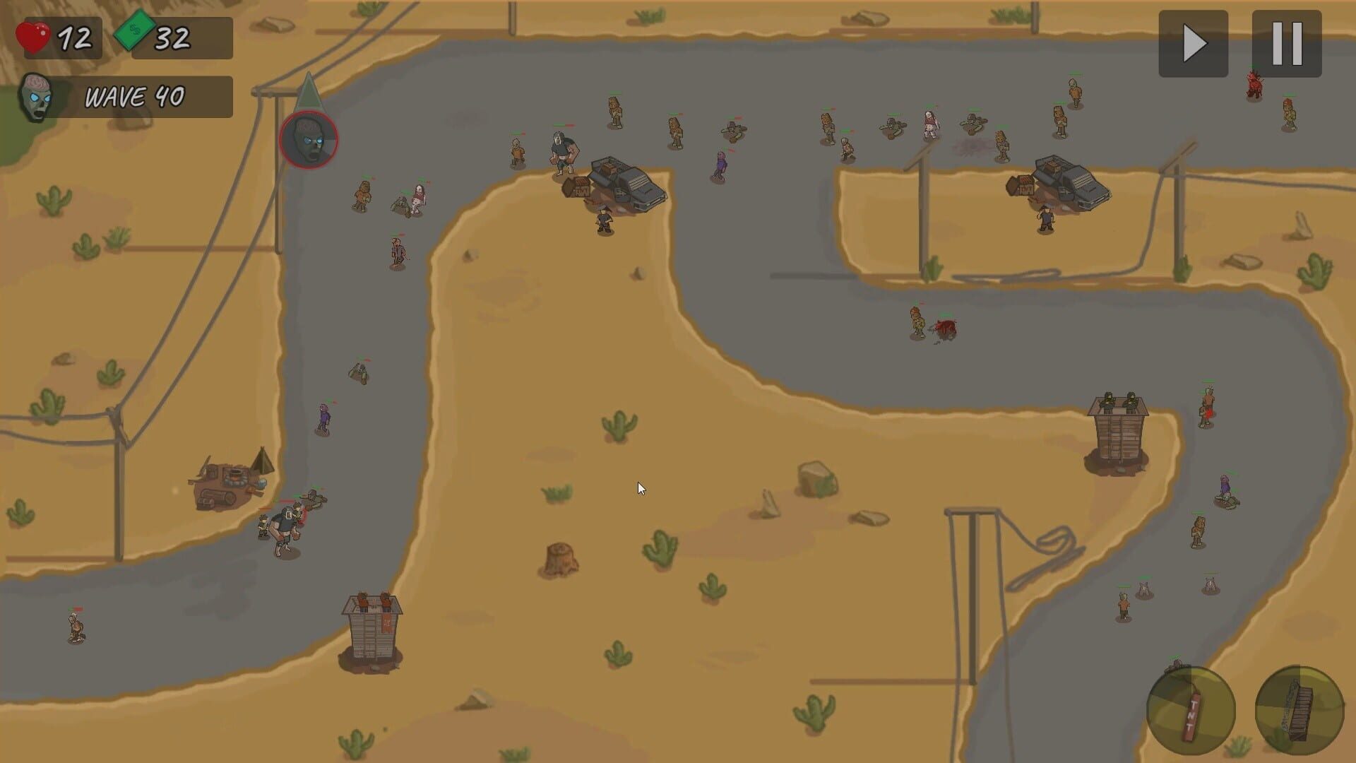 The Last Hope: Zombie Defense TD - Screenshot