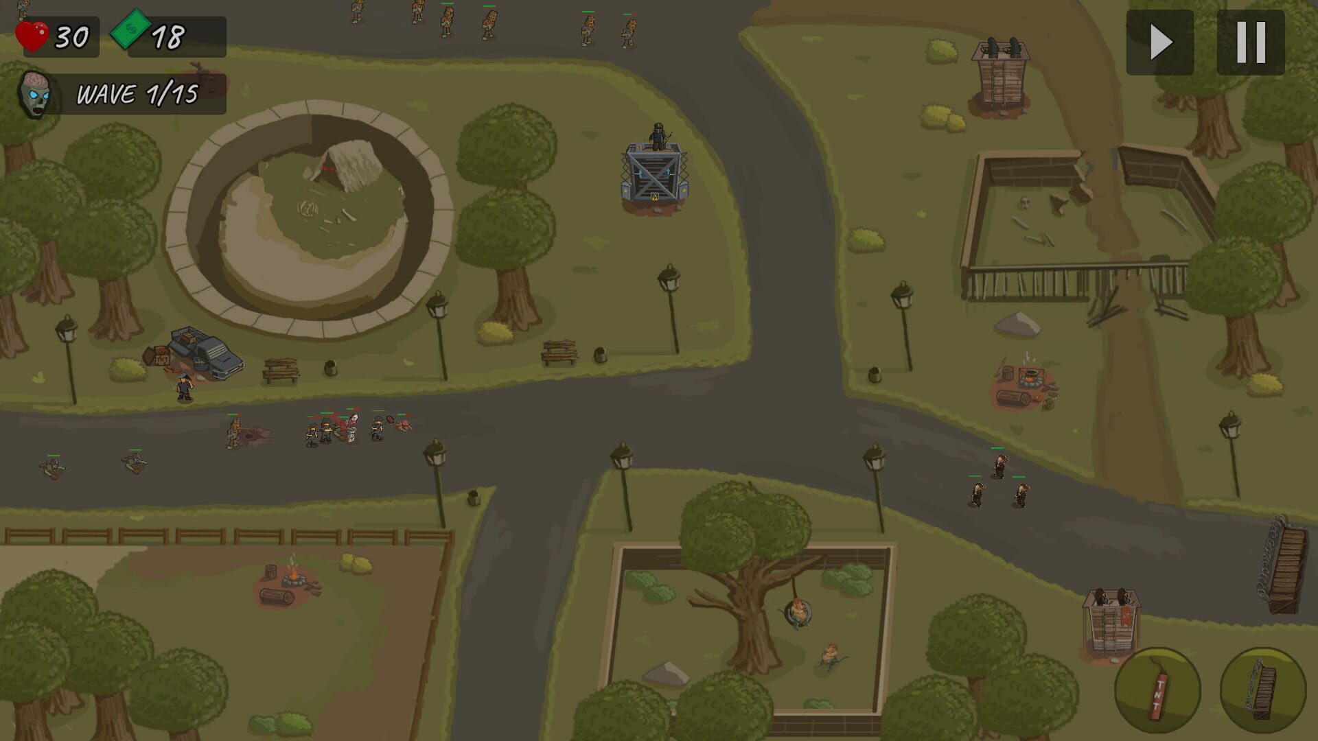 The Last Hope: Zombie Defense TD - Screenshot