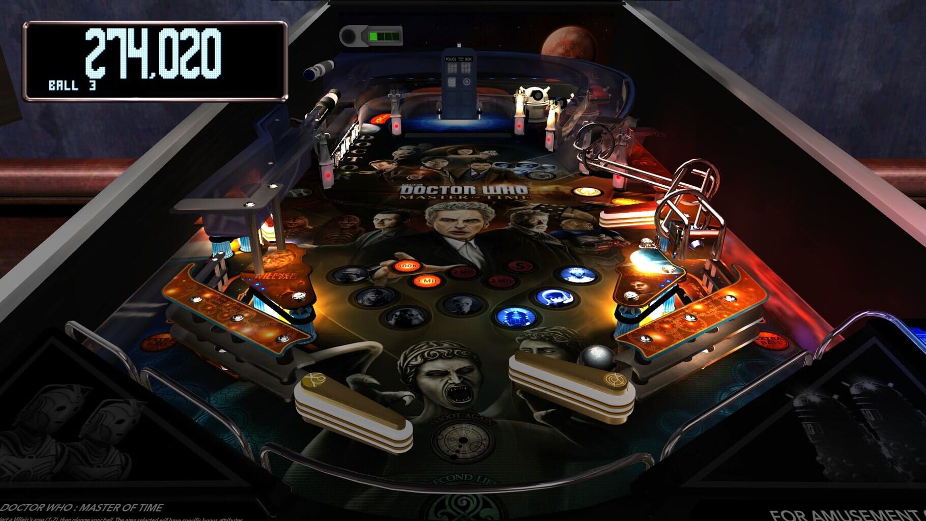 Captura de pantalla - Pinball Arcade: Doctor Who Master of Time