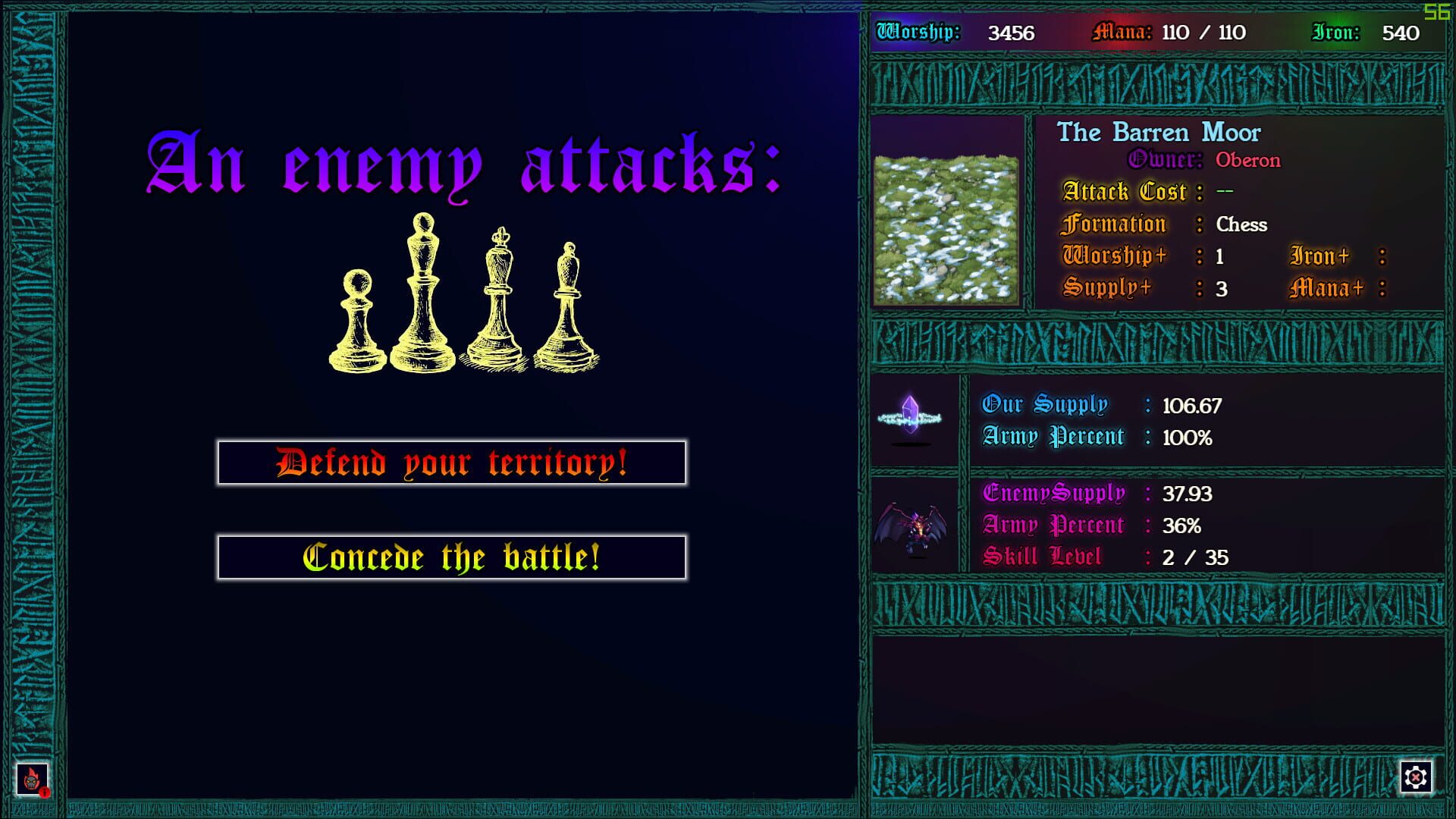 Unending War: Grand-Strategy Chess - Screenshot